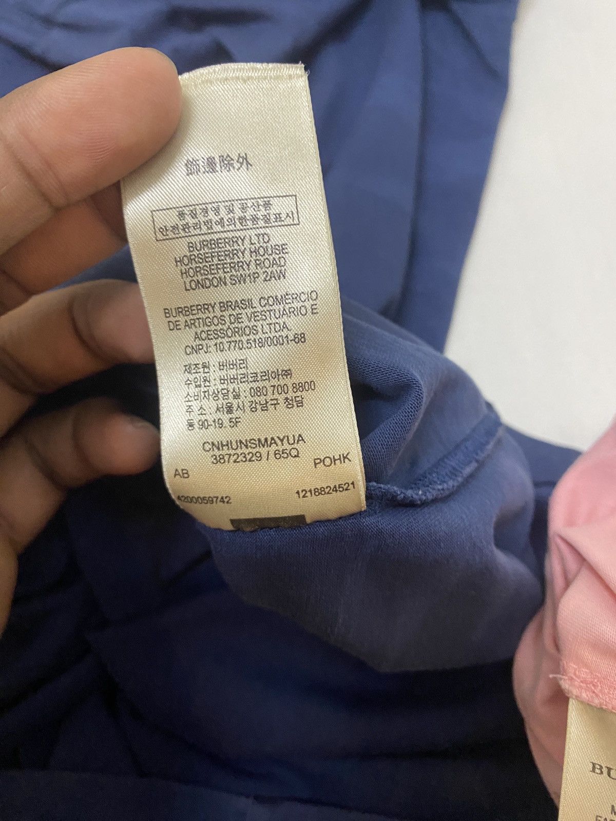 Burberry Combo 3 Vintage BURBERRY BRIT plain Tee Small logo Size US L / EU 52-54 / 3 - 9 Thumbnail