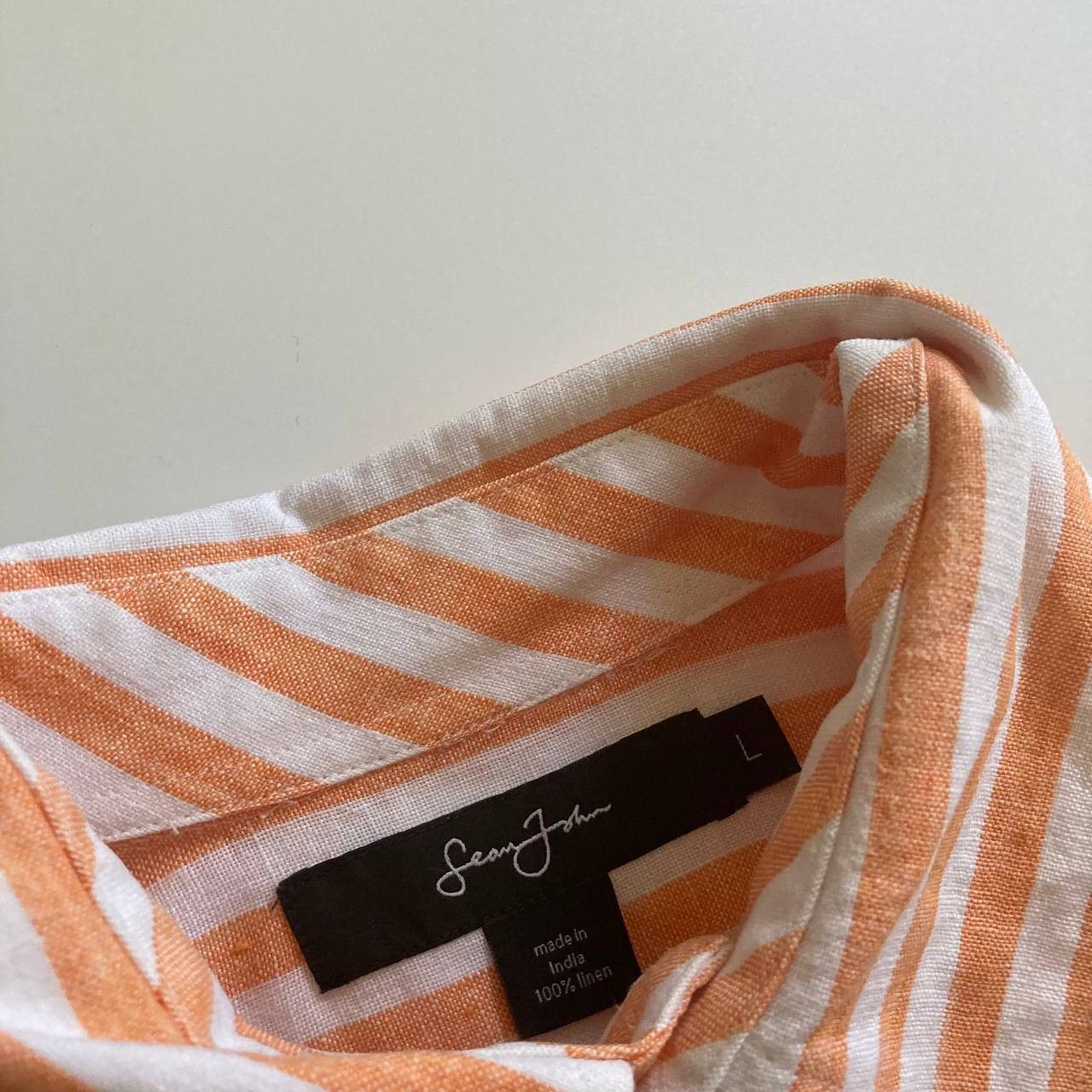 Sean John Vintage Sean John Bad Boy Records Diddy Linen Shirt Size US L / EU 52-54 / 3 - 4 Thumbnail