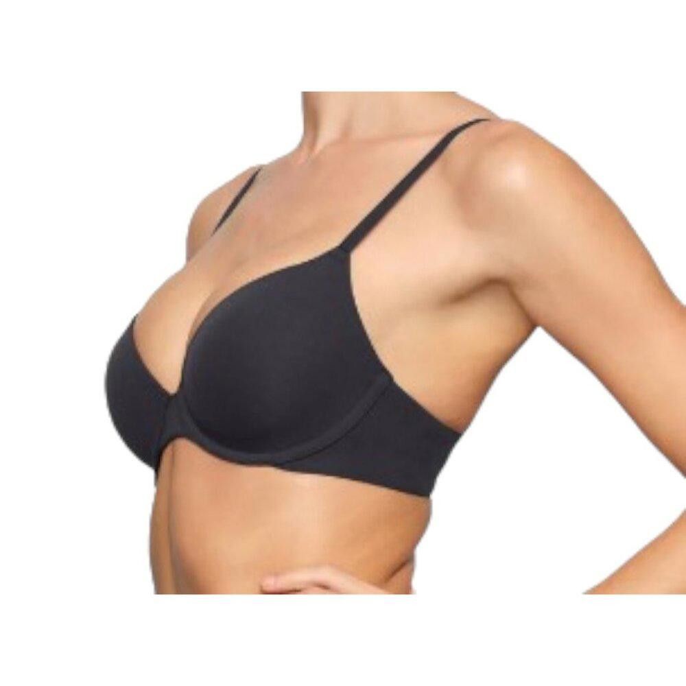 Designer SKB1684 Skims NWT Fits Everybody T-shirt Bra Onyx 34D Size ONE SIZE - 3 Thumbnail