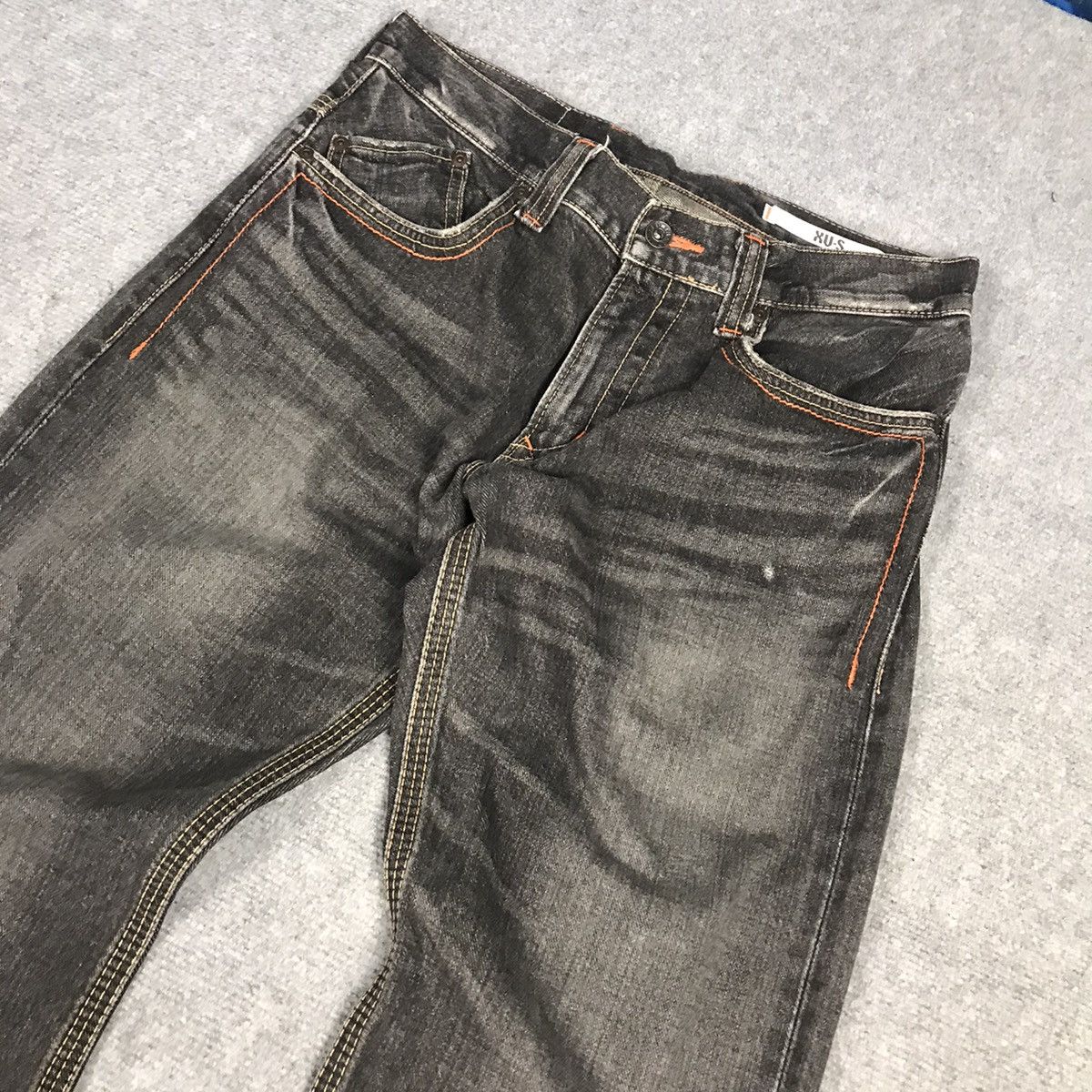 If Six Was Nine × Japanese Brand × Le Grande Bleu (L.G.B.) FLARE EDWIN JAPAN BLACK FADED DENIM BOOT CUT PANTS Size US 30 / EU 46 - 3 Thumbnail