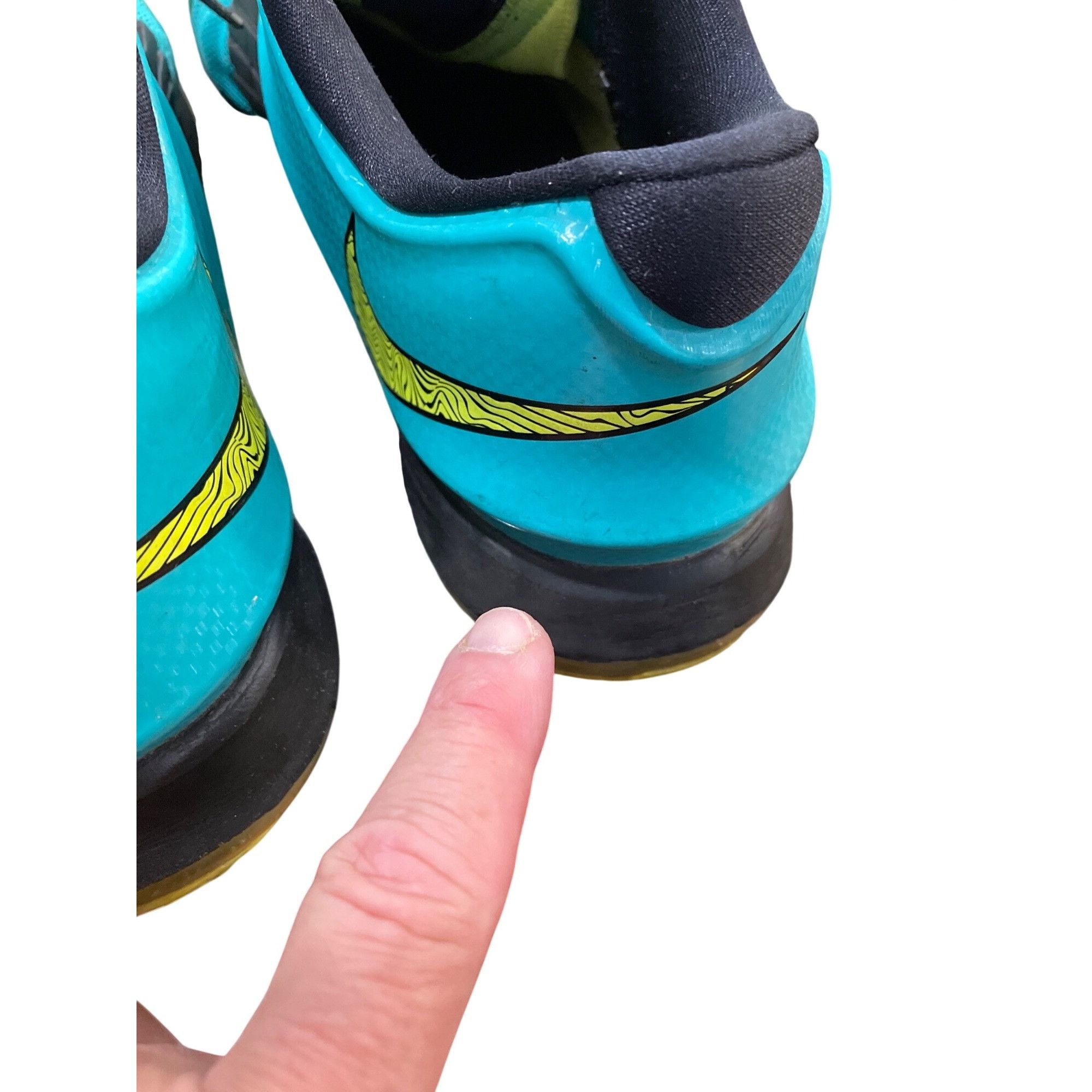 Nike Nike 653996-370 KD 7 Uprising teal volt mens low bb sneakers Size US 12 / EU 45 - 13 Thumbnail