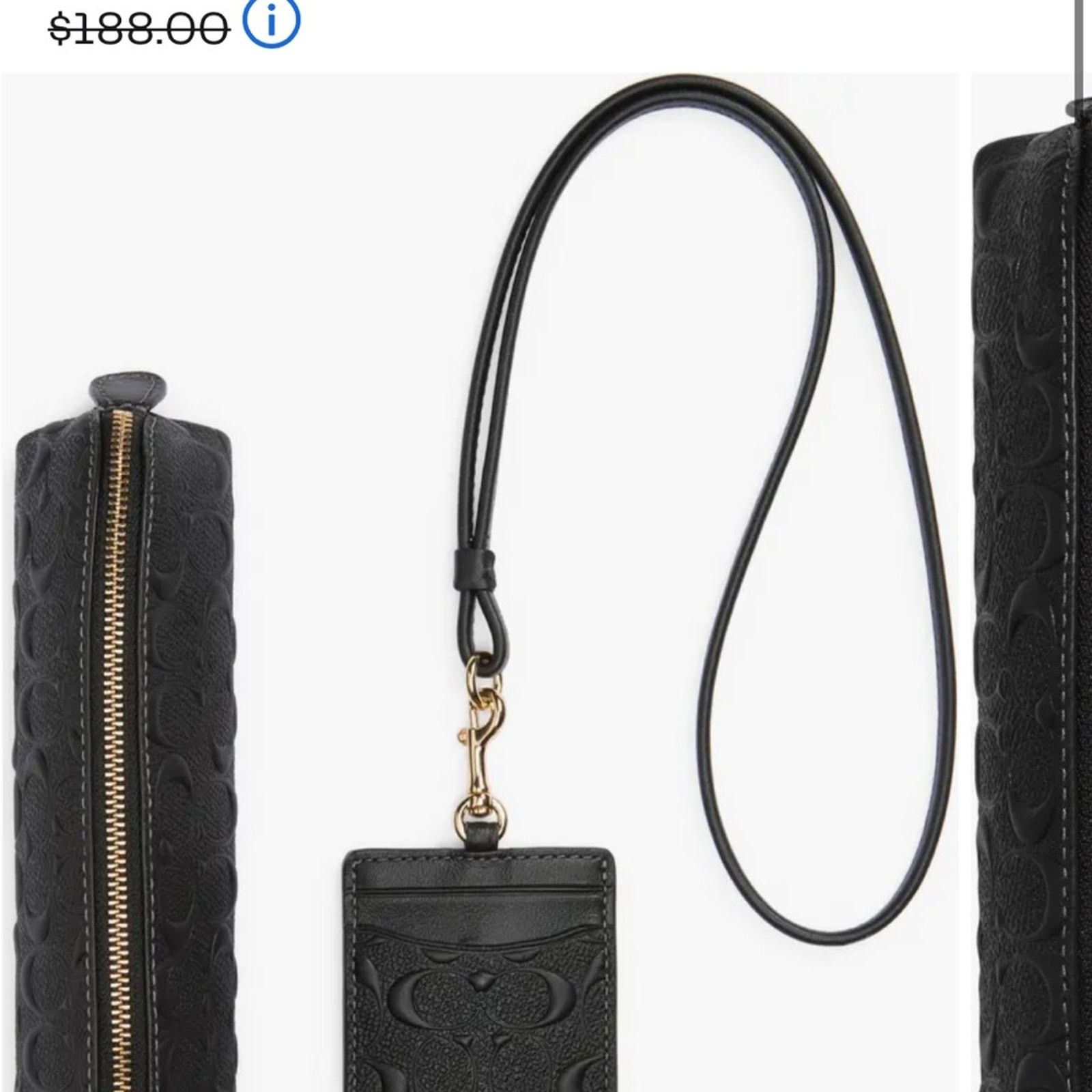 Coach Coach Black Key and Card Holder Accessories Size ONE SIZE - 3 Thumbnail