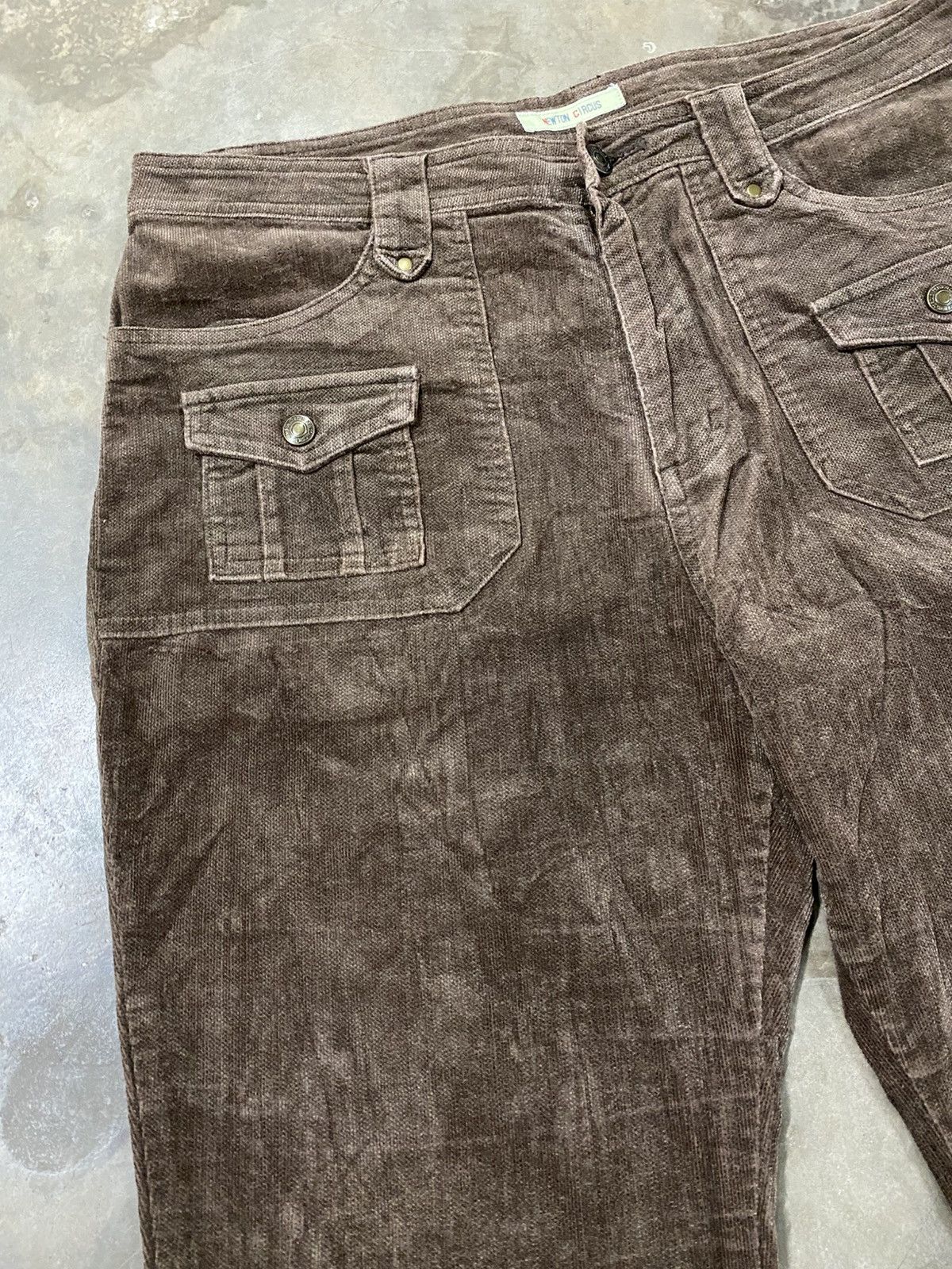 Hysteric Glamour × If Six Was Nine × Le Grande Bleu (L.G.B.) Flare Jeans Newton Circus Chocolate Corduroy @251 Size US 34 / EU 50 - 3 Thumbnail
