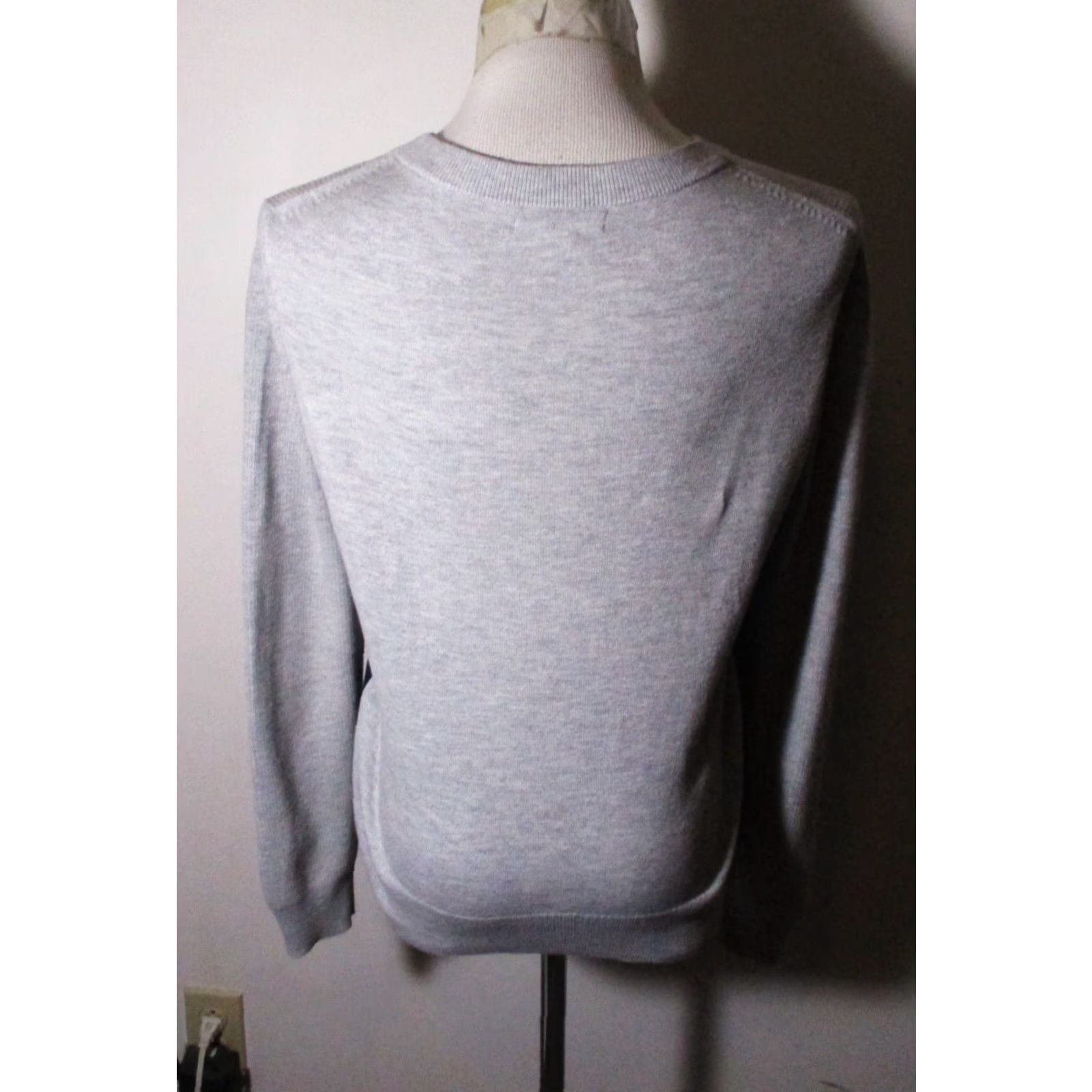Banana Republic Banana Republic Gray Blue Cotton Long Sleeve Sweater S Women Crew Neck Pullover All Seasons Size S / US 4 / IT 40 - 5 Thumbnail