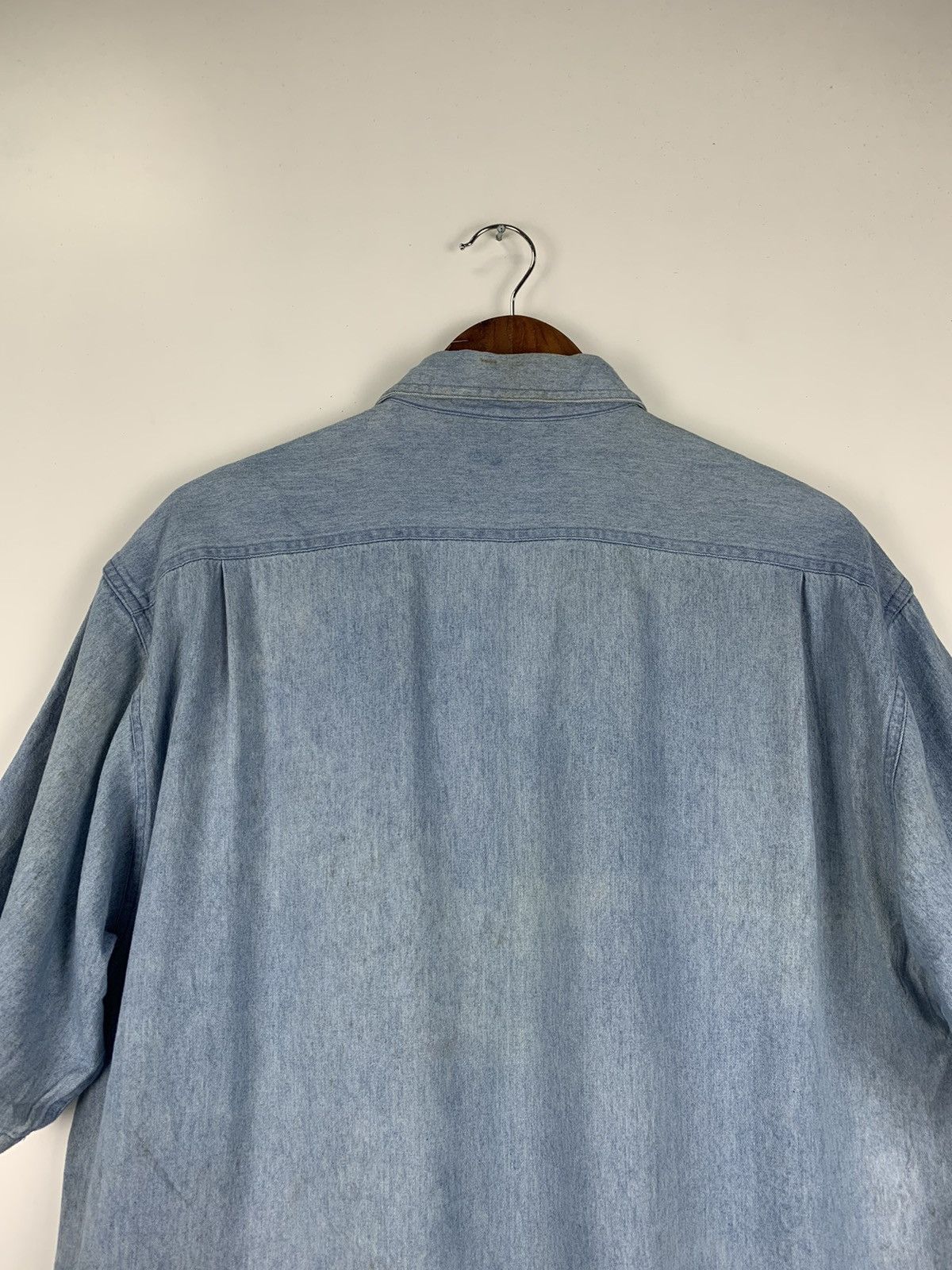 Japanese Brand × Vintage Vintage Be-Hot button denim shirt Size US L / EU 52-54 / 3 - 12 Thumbnail