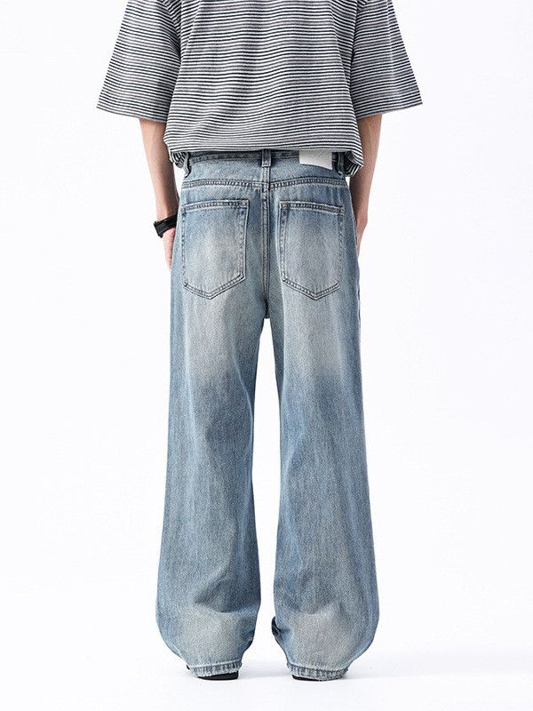 Japanese Brand Men's high school street whisker loose jeans Size US 32 / EU 48 - 3 Thumbnail