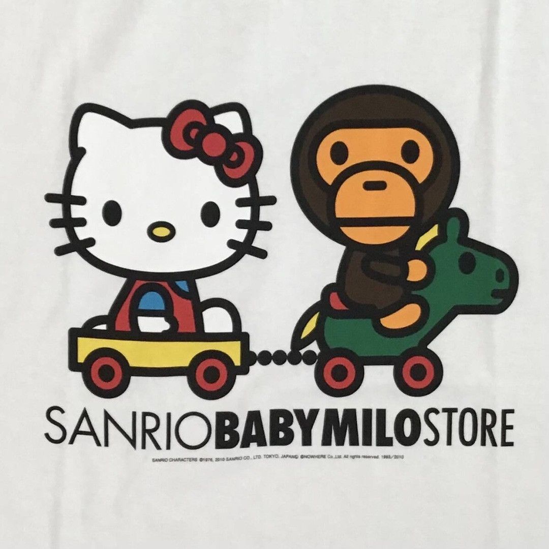 Bape 2010 BAPE × SANRIO Kitty MILO T-shirt a bathing ape NIGO Size US L / EU 52-54 / 3 - 2 Thumbnail