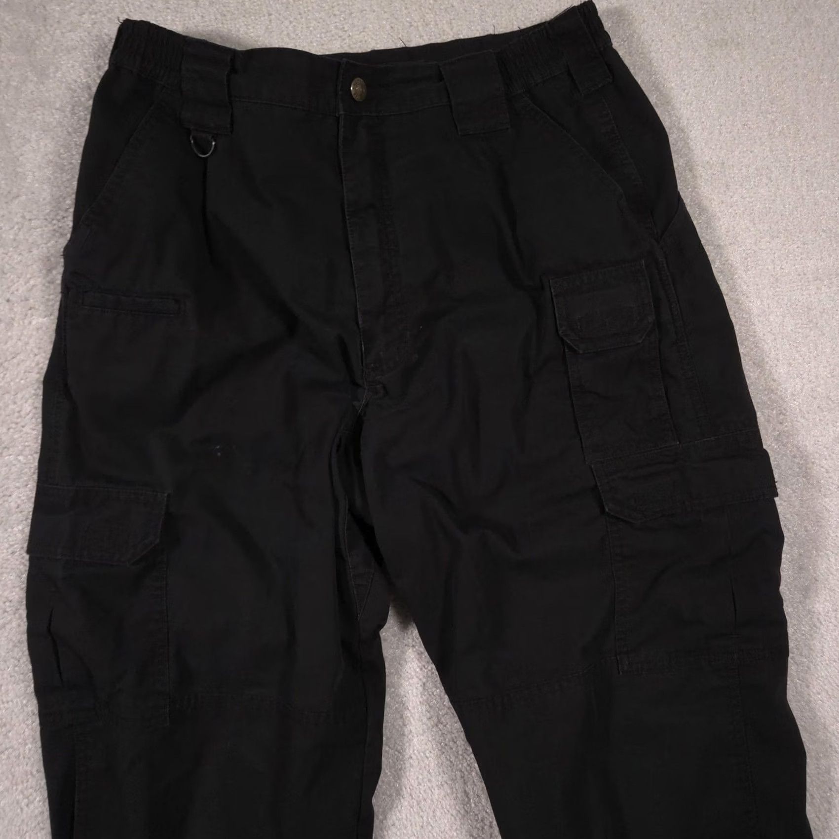 Vintage 5.11 Tactical Pants Mens 34x31 Black Cargo Elastic Waist Workwear Style 74273 Size US 34 / EU 50 - 2 Thumbnail