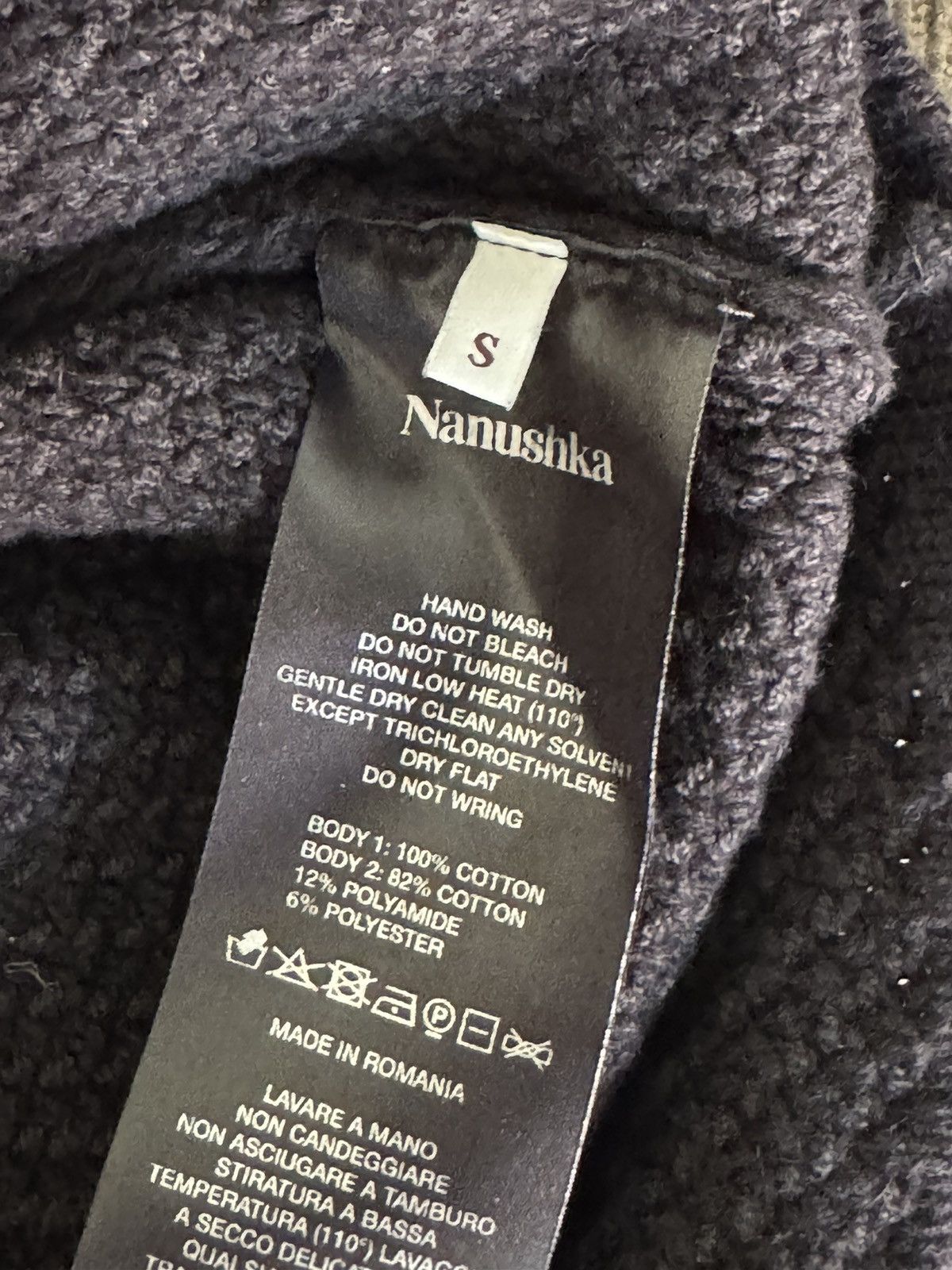 Nanushka Nanushka Crochet Black Cotton Polo Size US M / EU 48-50 / 2 - 6 Thumbnail