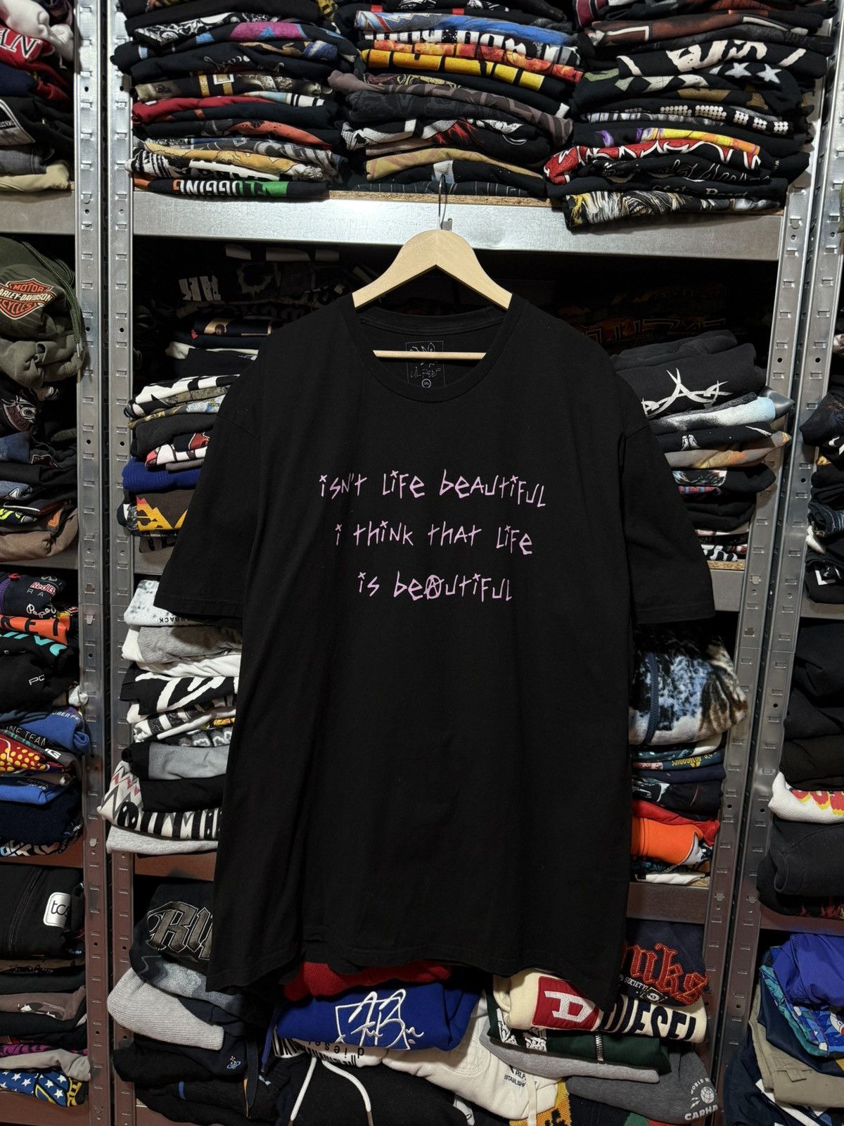 Lil Peep Rare Lil Peep Bird Design Life Is Beautiful Rap T-Shirt 3XL Size US XXL / EU 58 / 5 - 1 Thumbnail