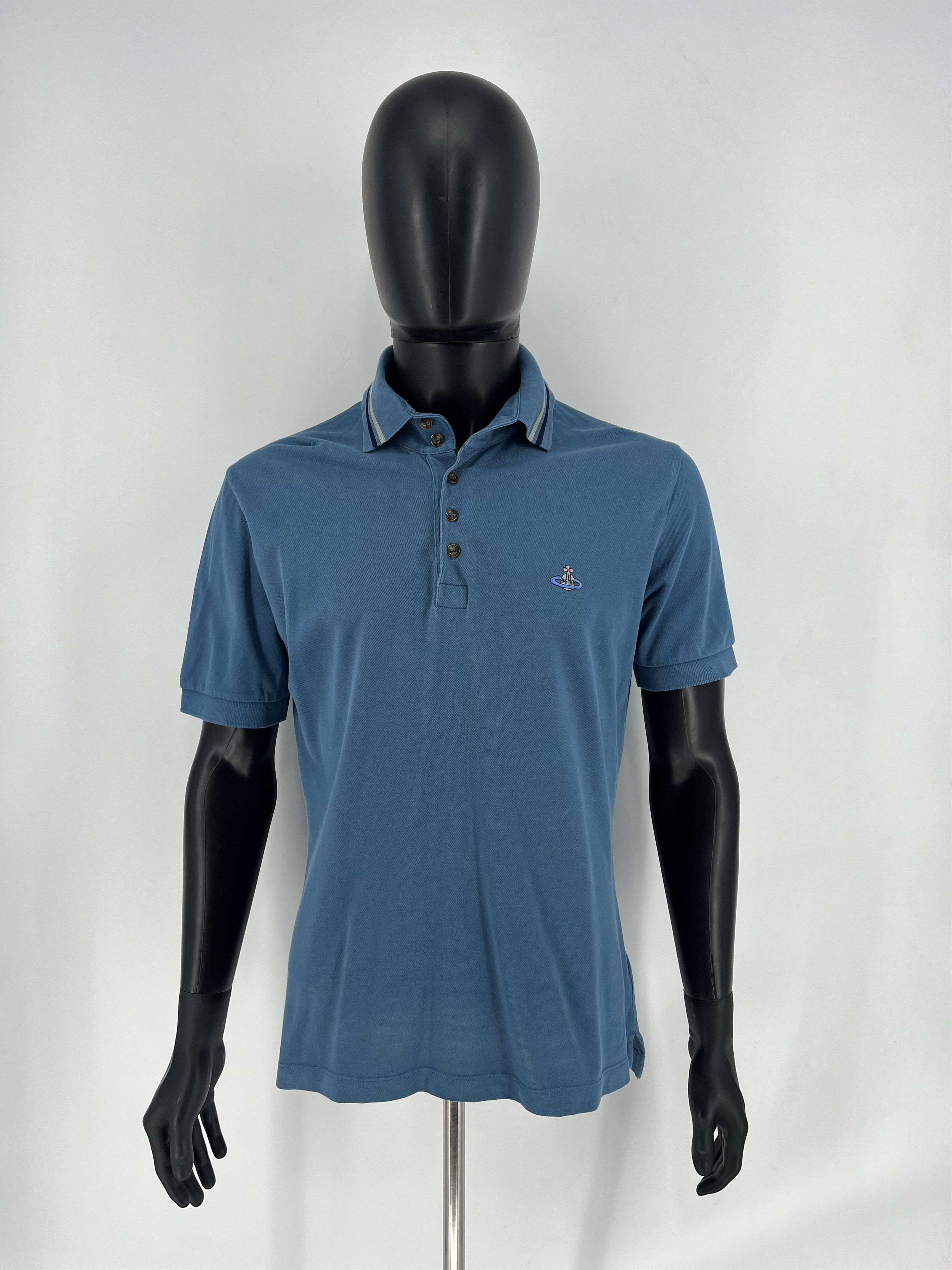 Vintage × Vivienne Westwood Vintage Vivienne Westwood Luxury Polo T-Shirt Size US L / EU 52-54 / 3 - 3 Thumbnail