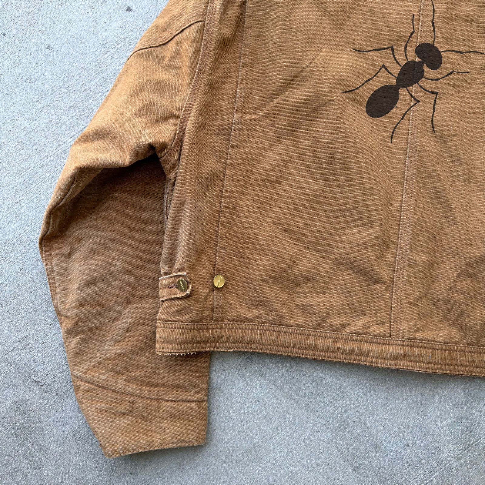 Carhartt × Vintage Carhartt brown cropped Detroit style work wear jacket Size US XL / EU 56 / 4 - 7 Thumbnail