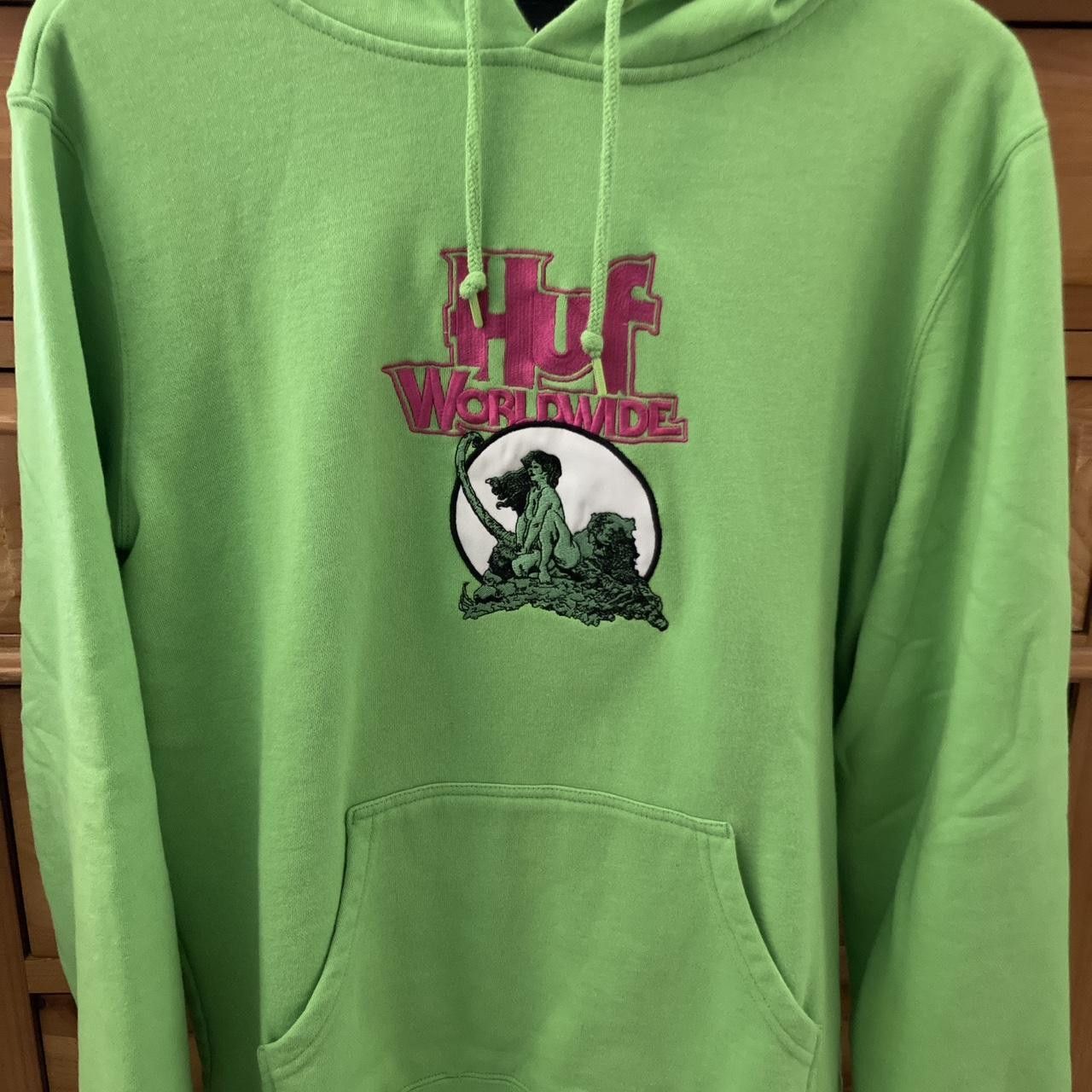 Huf Huf x Frazetta Hoodie Lime Green Size US M / EU 48-50 / 2 - 1 Thumbnail