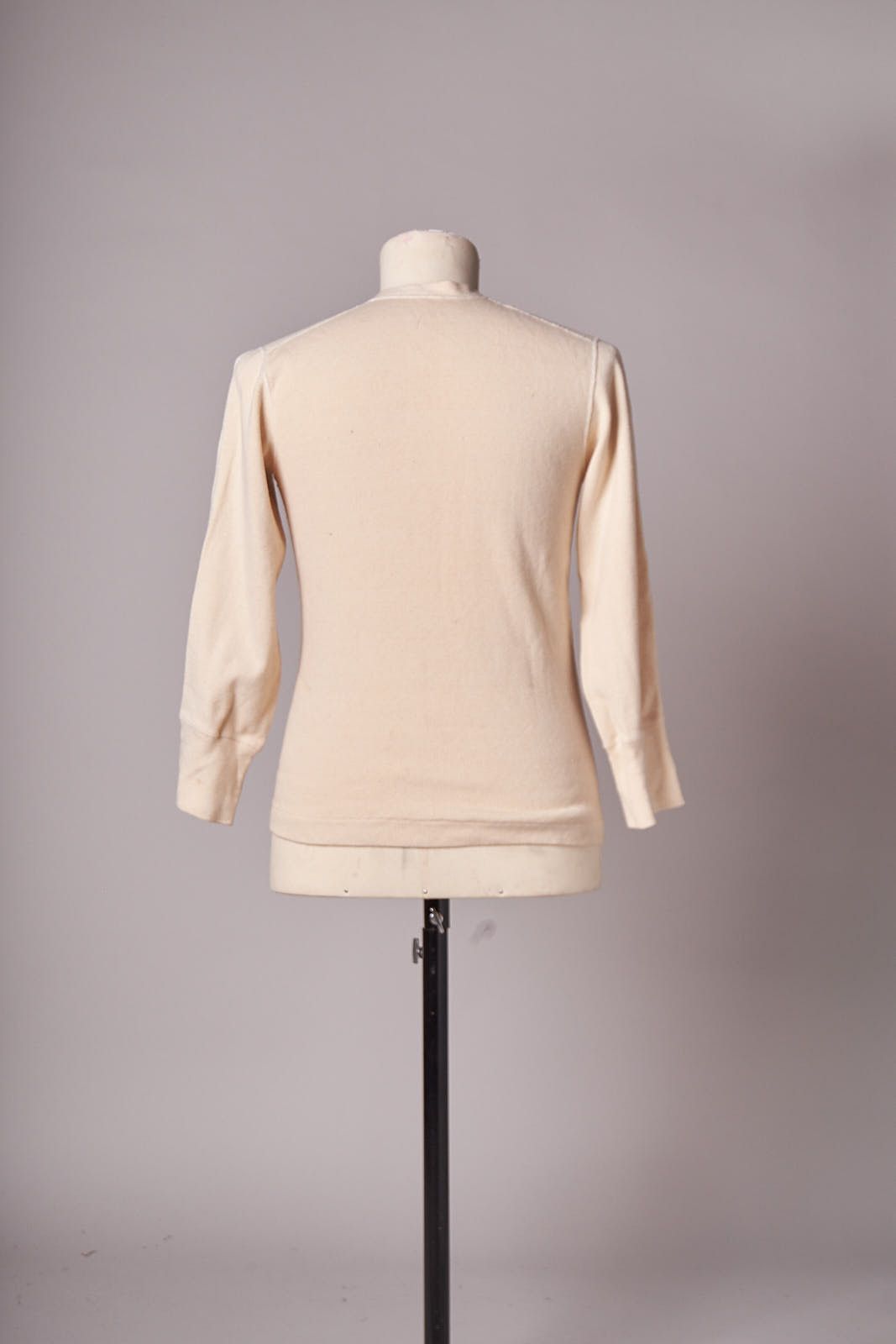 Vintage 1950s US Military Henley Thermal Undershirt Long Sleeved Size US S / EU 44-46 / 1 - 4 Thumbnail