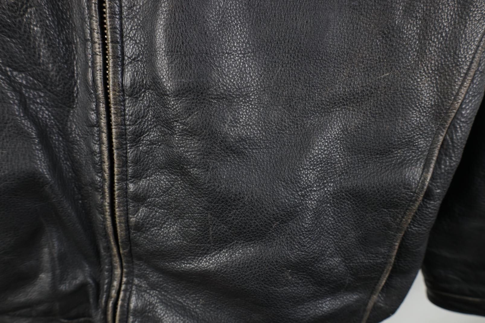 Vintage Vintage 90s Y2K Streetwear Leather Bomber Jacket Black Size US XL / EU 56 / 4 - 5 Thumbnail