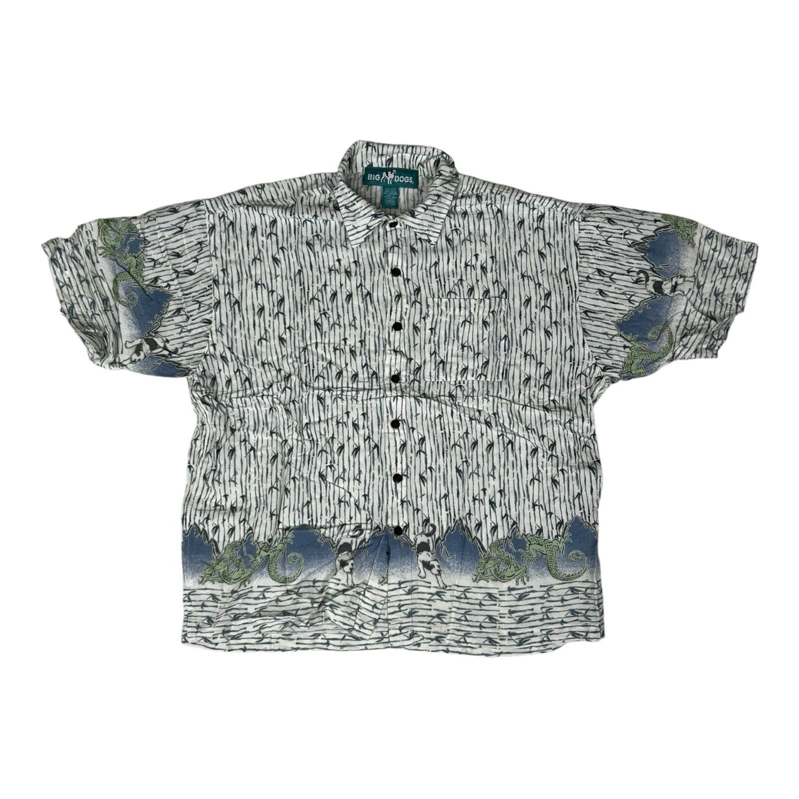 Big Dogs Vintage Big Dogs Hawaiian Shirt Size Large Short Sleeve Y2K Size US L / EU 52-54 / 3 - 1 Thumbnail