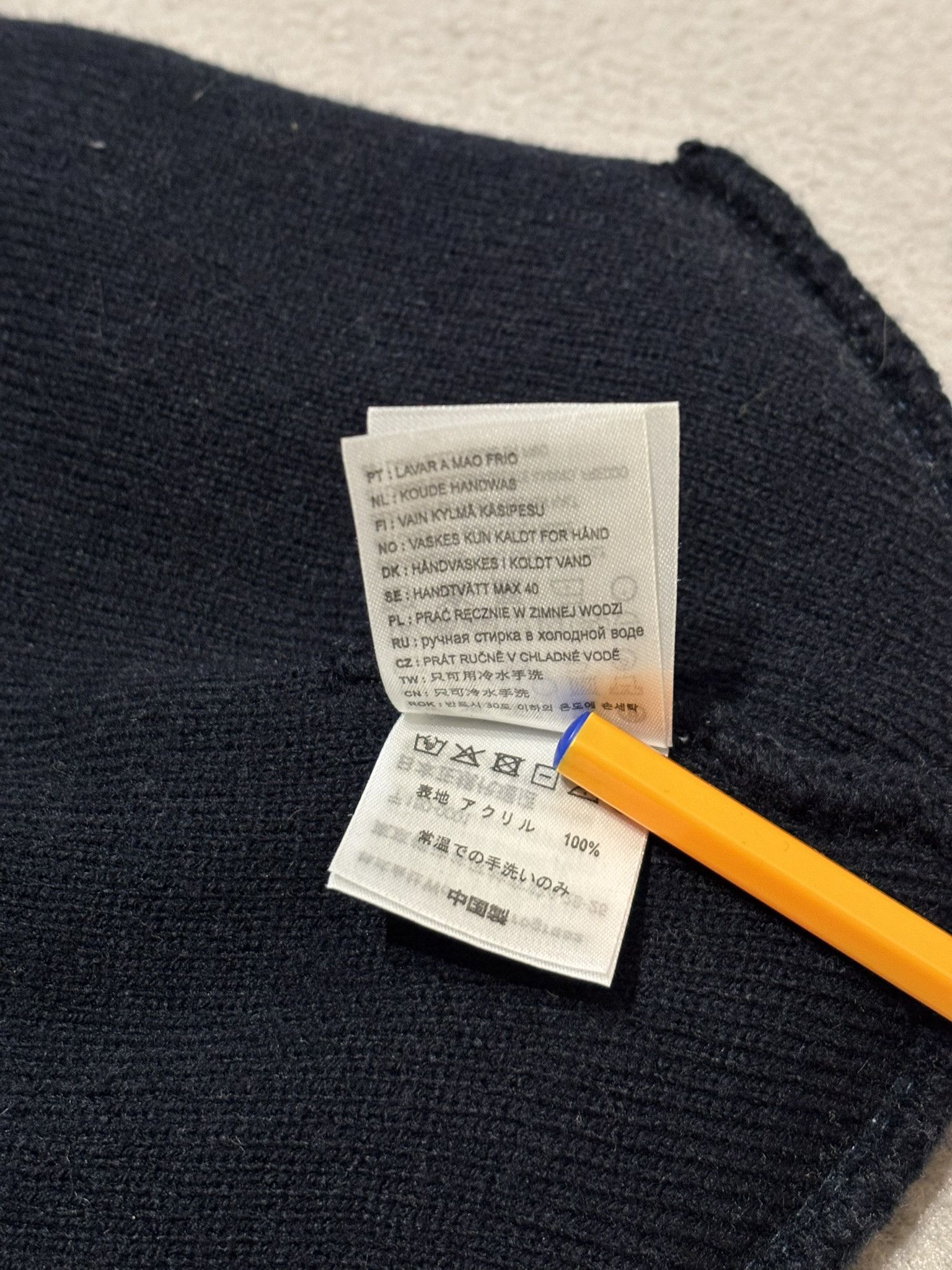 Carhartt Wip Carhartt WIP Navy winter hat size Universal Size ONE SIZE - 12 Thumbnail