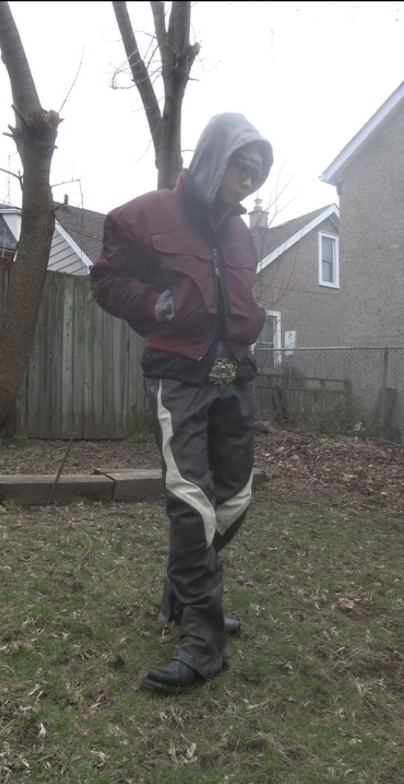 Japanese Brand Hyod Leather Motorcycle Pants - Size LL, Made in Japan Size US 30 / EU 46 - 2 Thumbnail