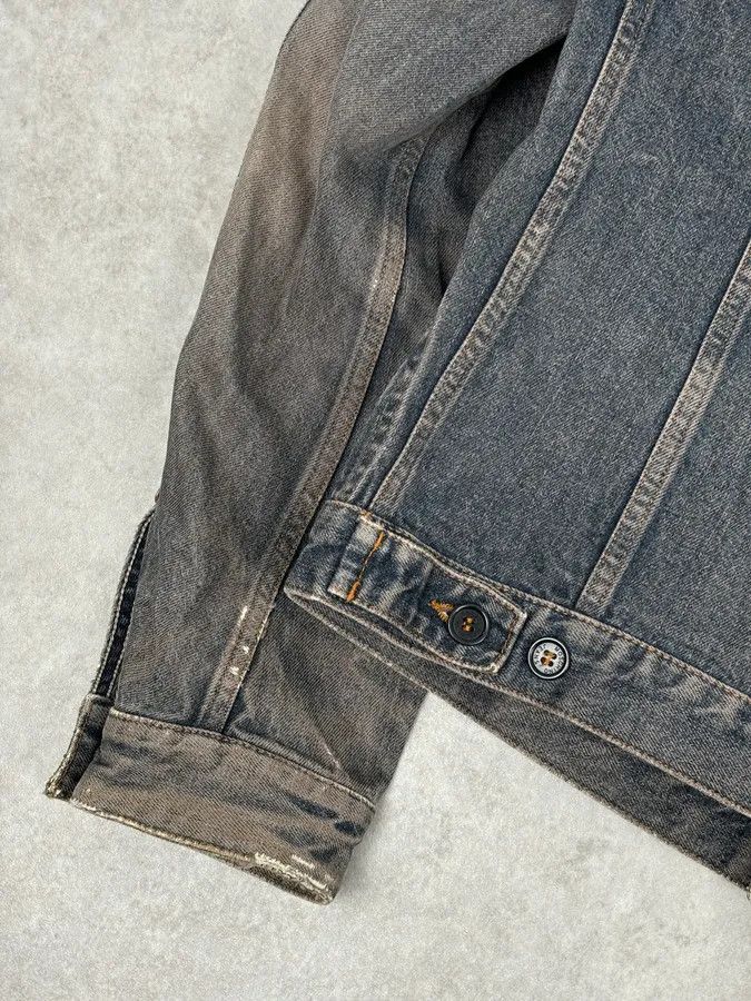 Moschino 1990s Moschino Faded Blue Grey Denim Jacket Size US L / EU 52-54 / 3 - 8 Thumbnail