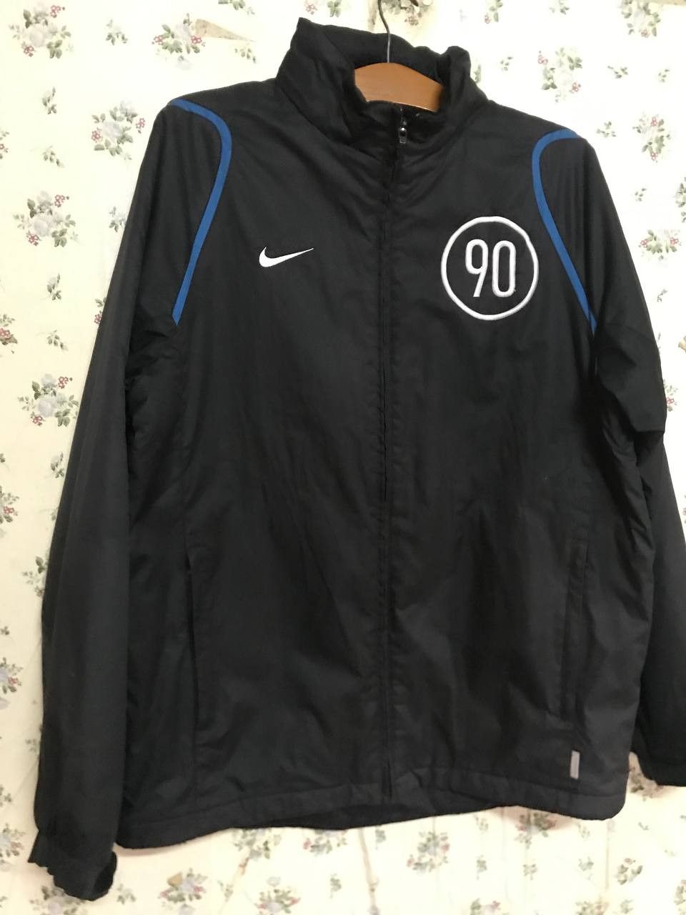 Nike Vintage Nike Total90 00s Drill Windbreaker Navy Blue Size US M / EU 48-50 / 2 - 1 Thumbnail