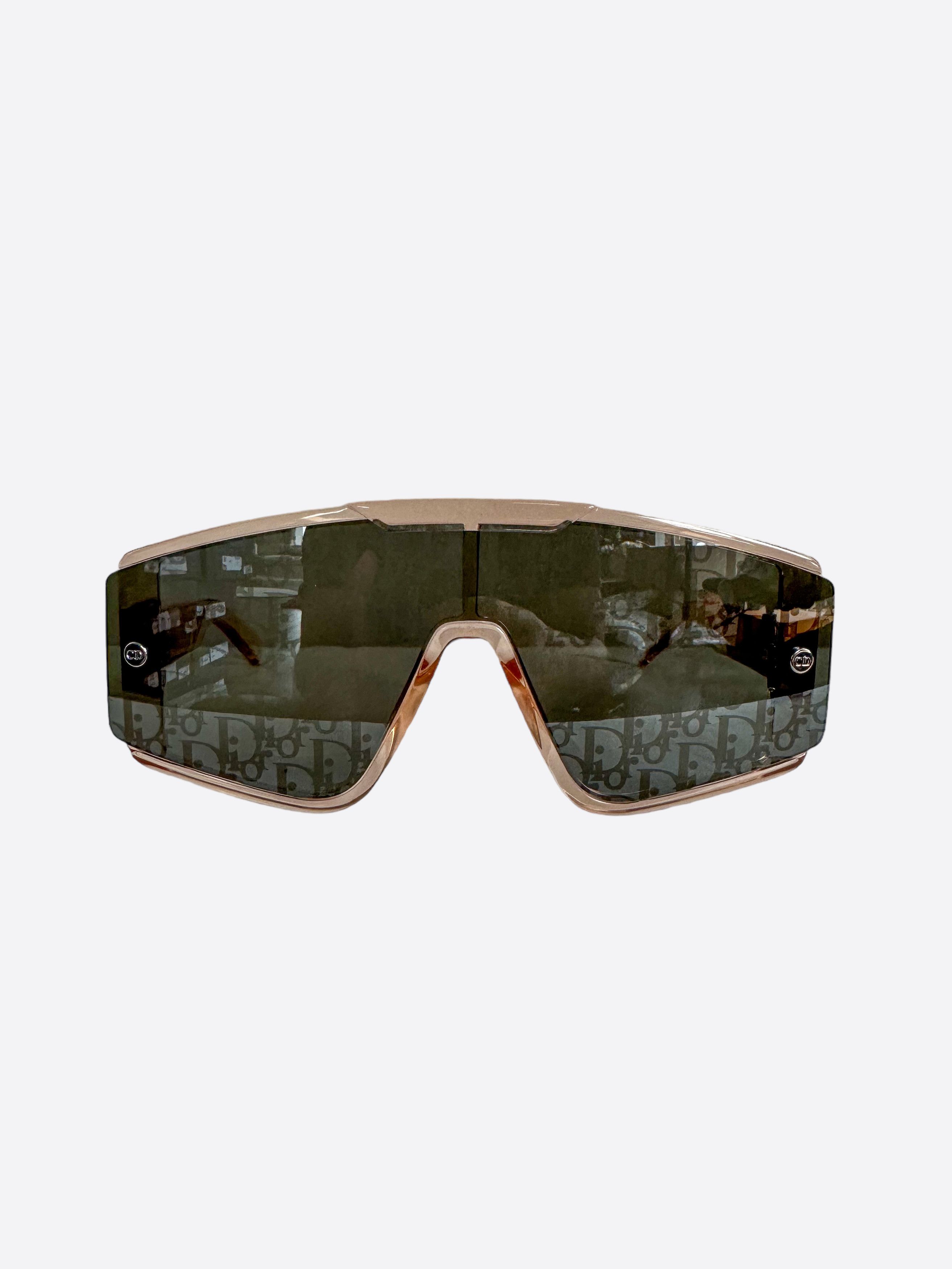 Dior Dior Shiny Pink Oblique Mask Sunglasses Size ONE SIZE - 2 Thumbnail