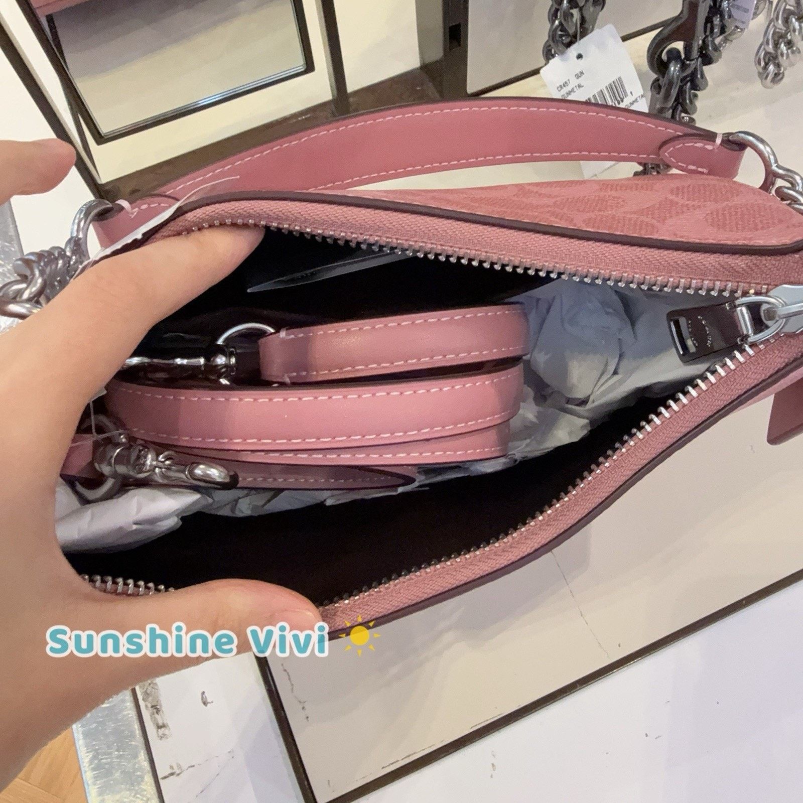 Coach NWT COACH Teri shoulder bag CV933 dusty Pink (New Color) Size ONE SIZE - 7 Thumbnail