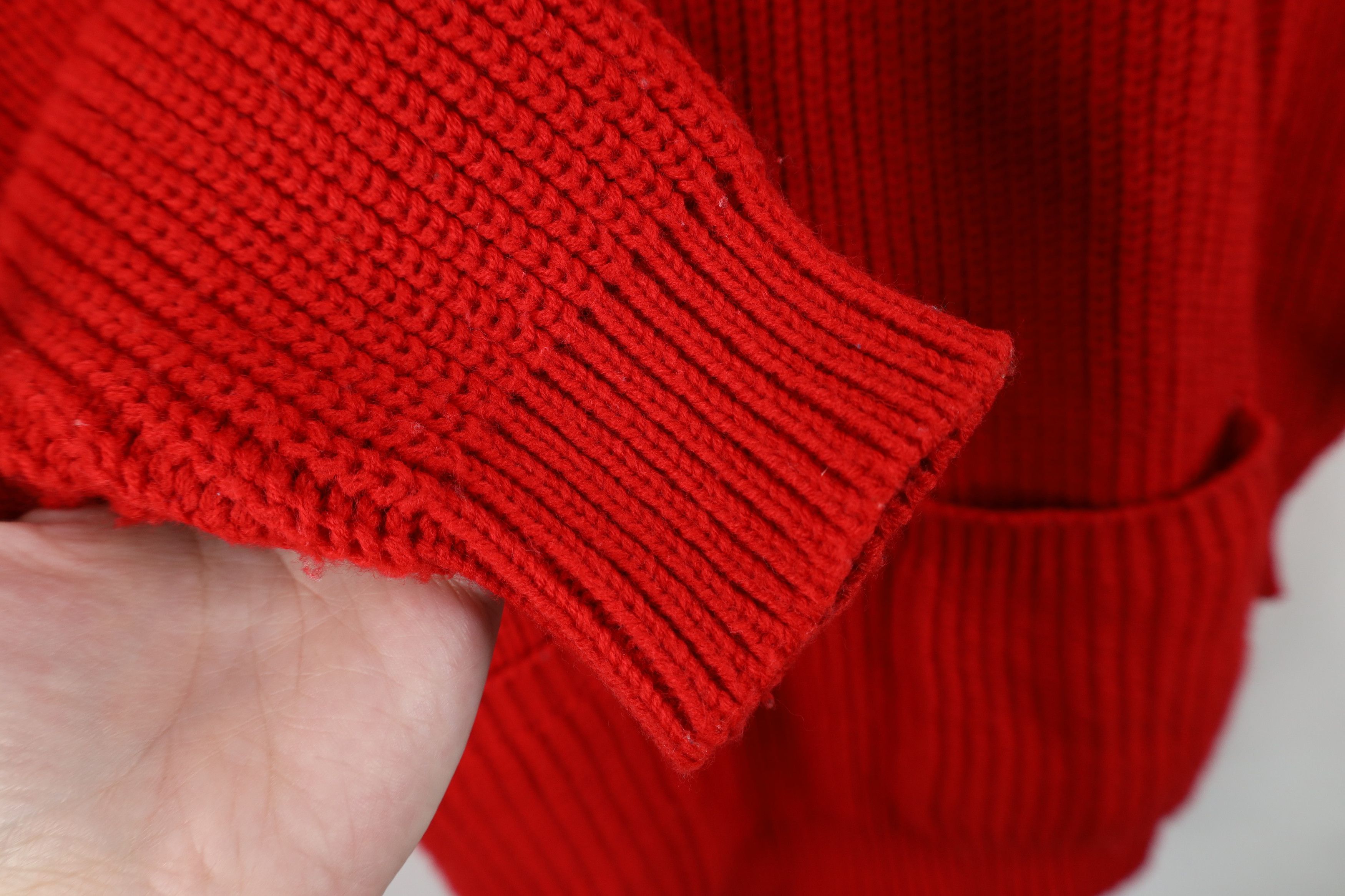 Vintage Vintage 90s Streetwear Oversized Ribbed Collared Sweater Size M / US 6-8 / IT 42-44 - 5 Thumbnail