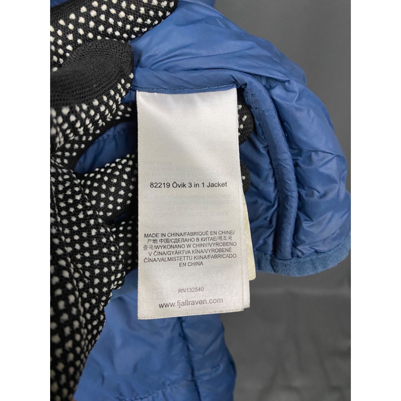 Fjallraven Fjallraven Ovik 3in1 Men's Blue Insulated Jacket Size L Size US L / EU 52-54 / 3 - 15 Thumbnail