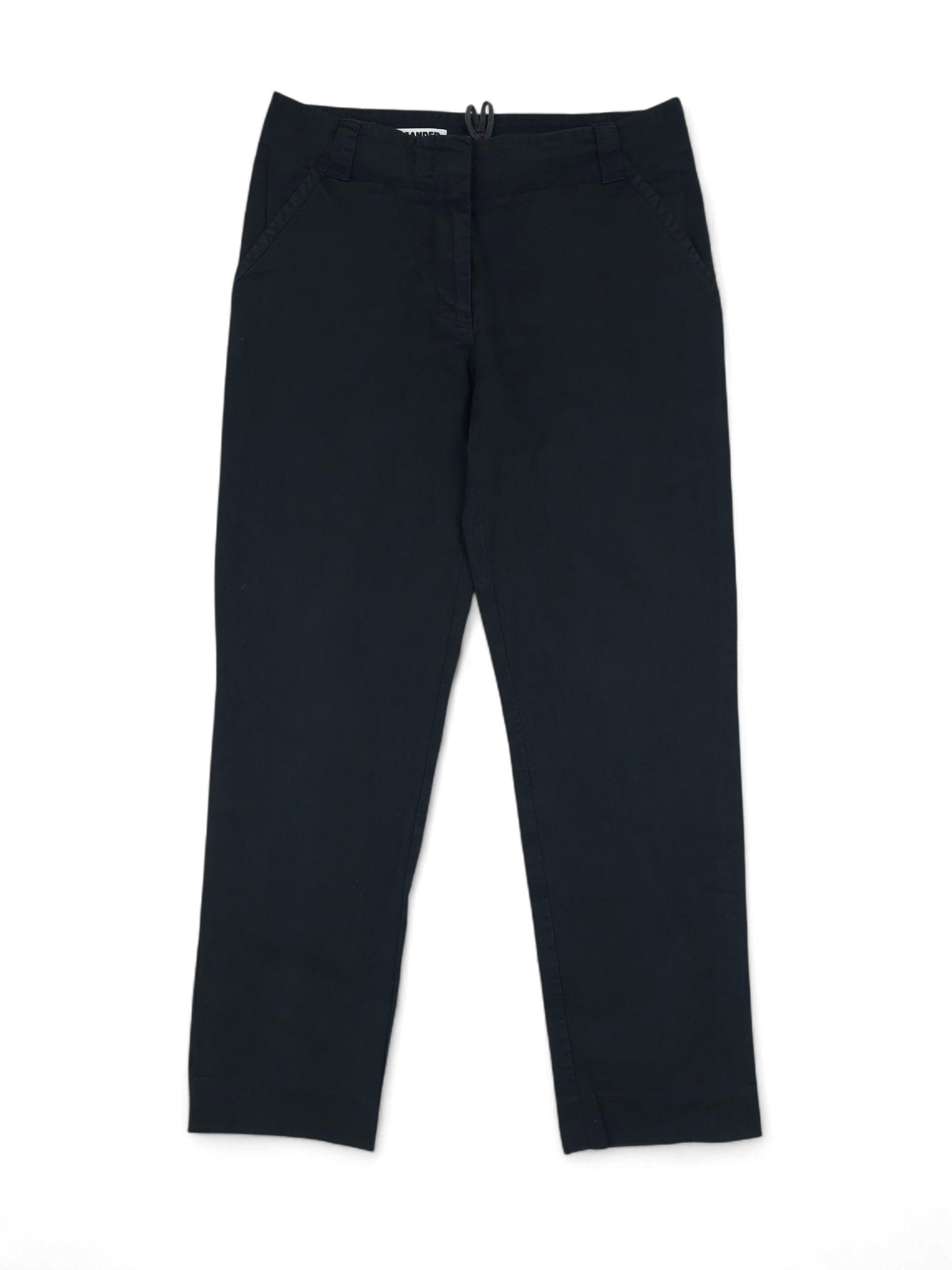 Jil Sander 💎 Jil Sander Size S Classic Cotton Black Chino Pants Size 26" / US 2 / IT 38 - 1 Thumbnail