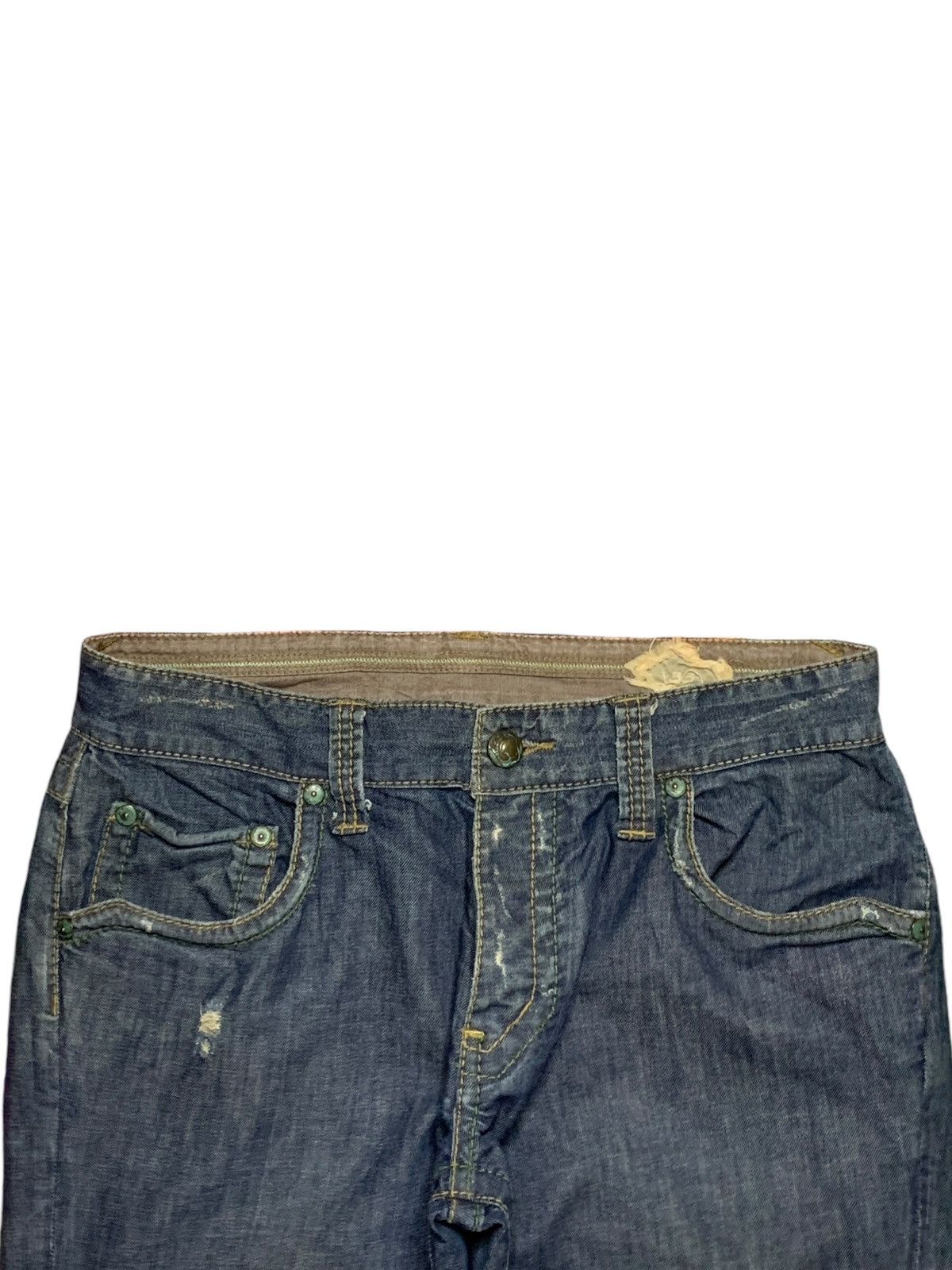 Japanese Brand × Tornado Mart Vintage Japanese Brand Button Fly Distressed Bootcut Jeans Size US 34 / EU 50 - 4 Thumbnail