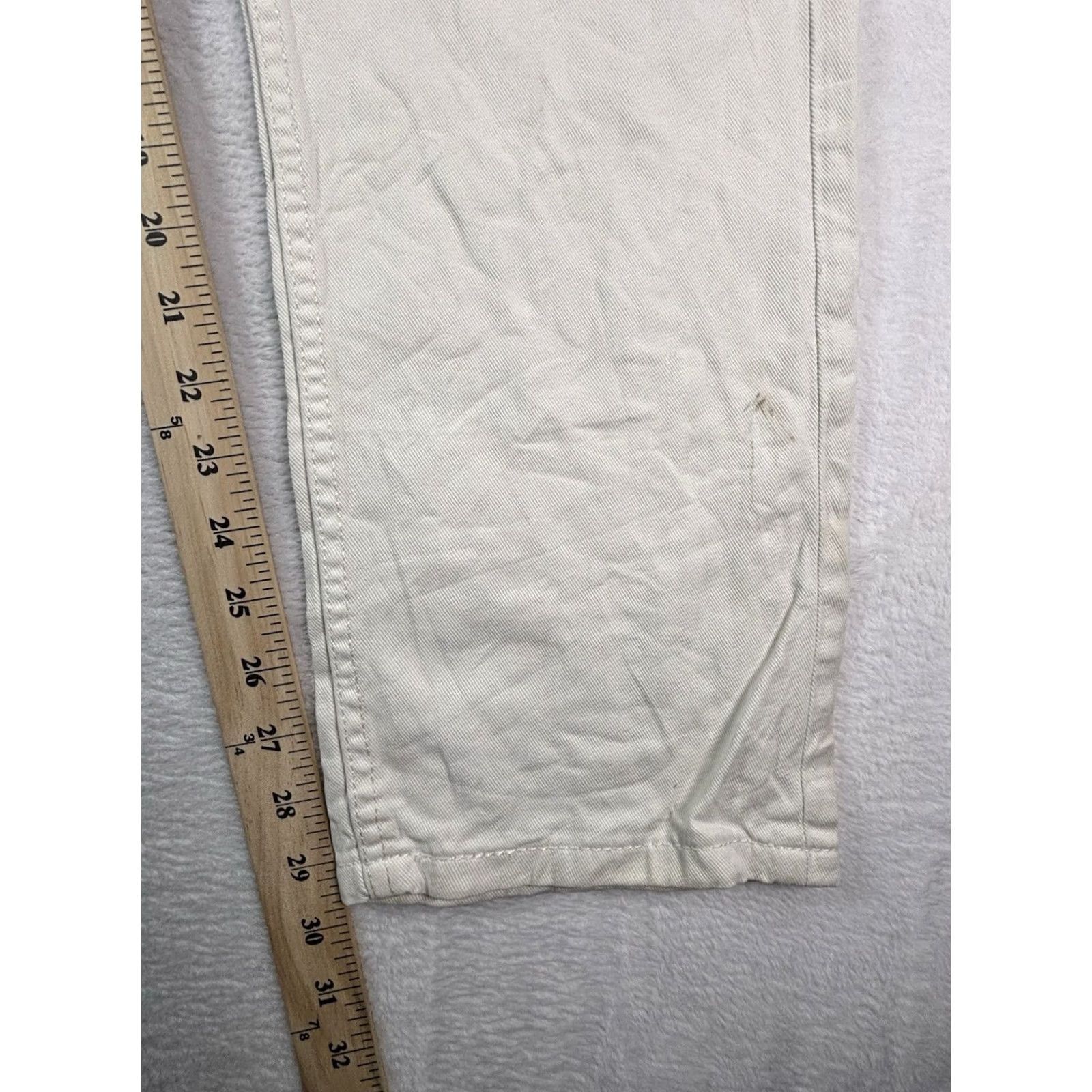 Levi's Levi's 510 Jeans White 36x32 Regular Straight Fit 5-Pocket Denim Cotton Zip Red Tab Logo Mens Jeans Size US 36 / EU 52 - 4 Thumbnail