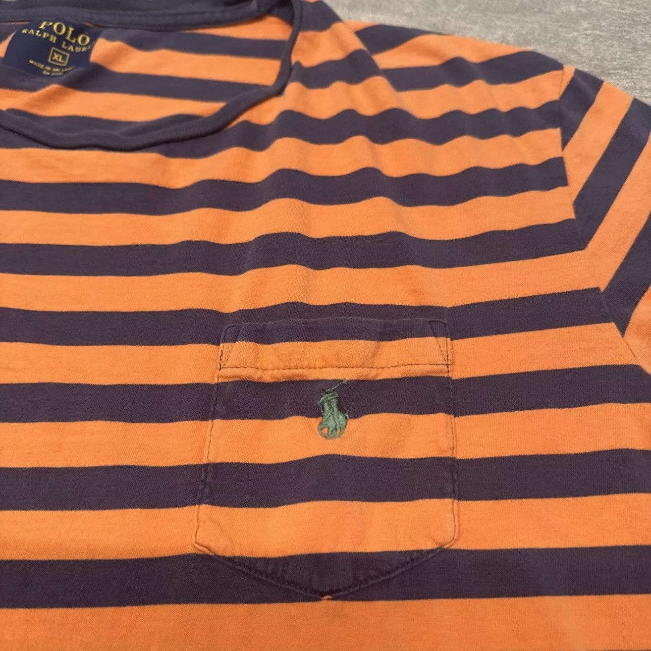 Polo Ralph Lauren Polo Ralph Lauren Striped Skate Short Sleeve Pocket Shirt Size US XL / EU 56 / 4 - 2 Thumbnail