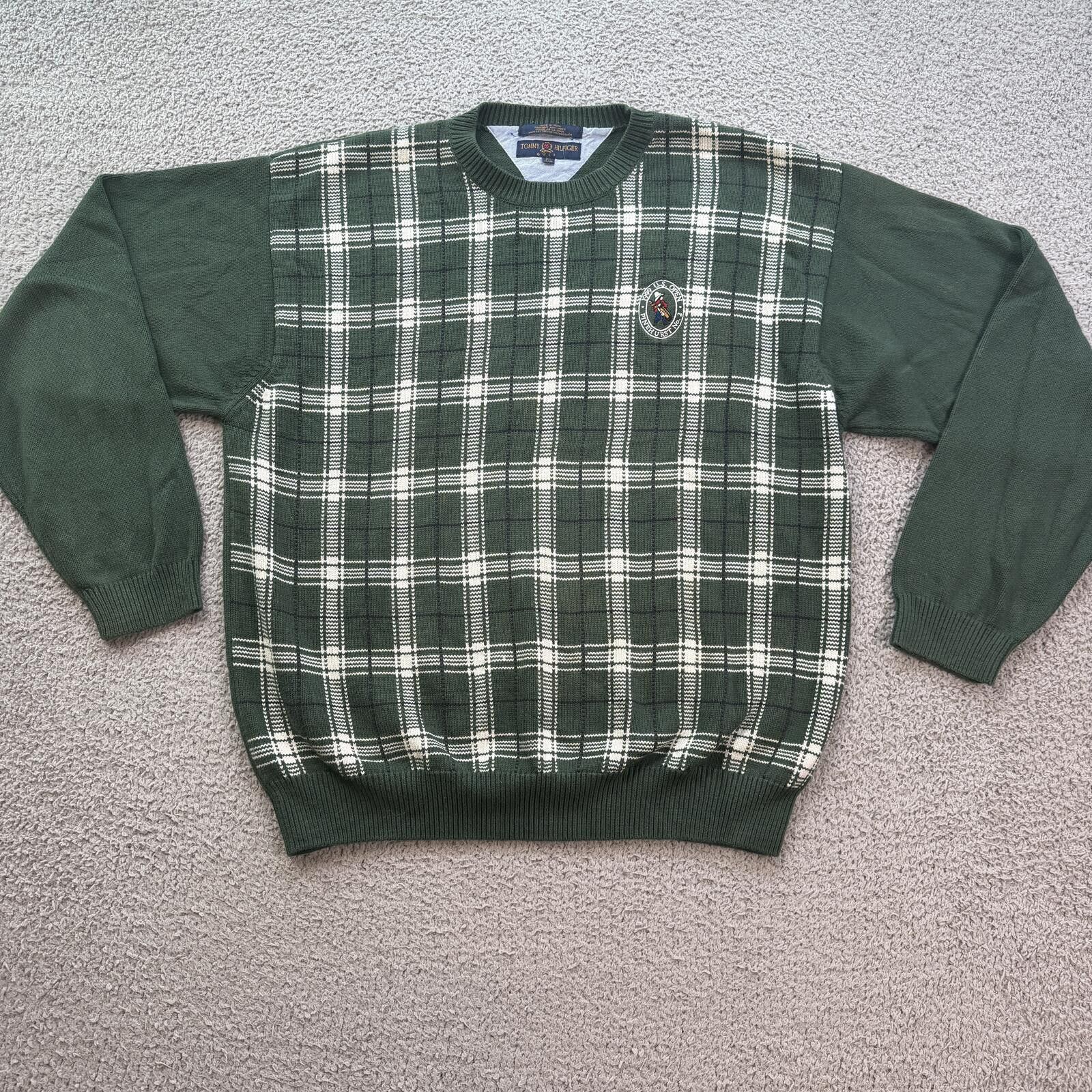 Tommy Hilfiger Vintage 1999 US Open Pinehurst Tommy Hilfiger Golf Sweater Size US XL / EU 56 / 4 - 1 Thumbnail