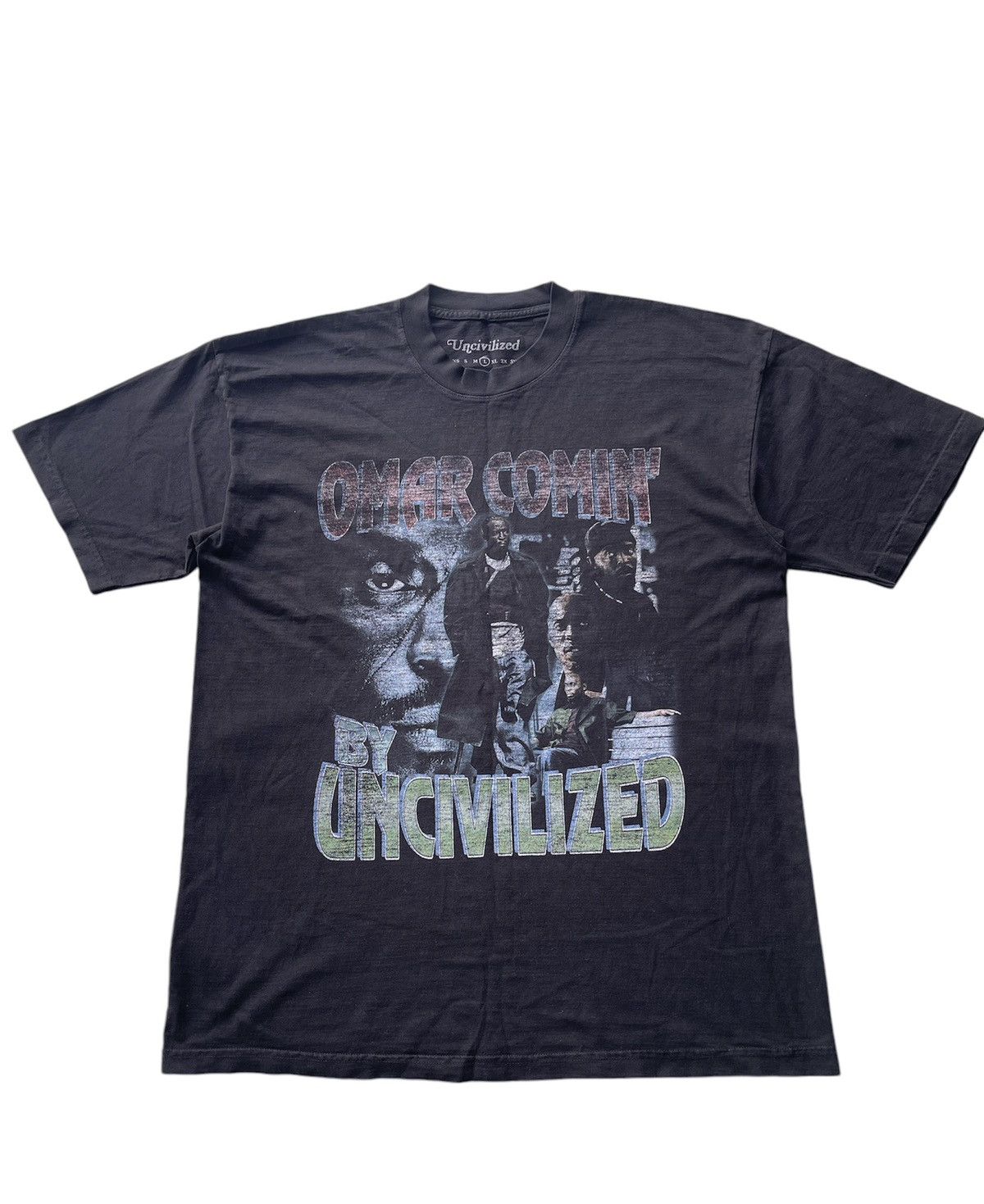 Vintage Uncivilized ‘Omar Comin’ Graphic Tee - Rare Streetwear Size US M / EU 48-50 / 2 - 1 Thumbnail