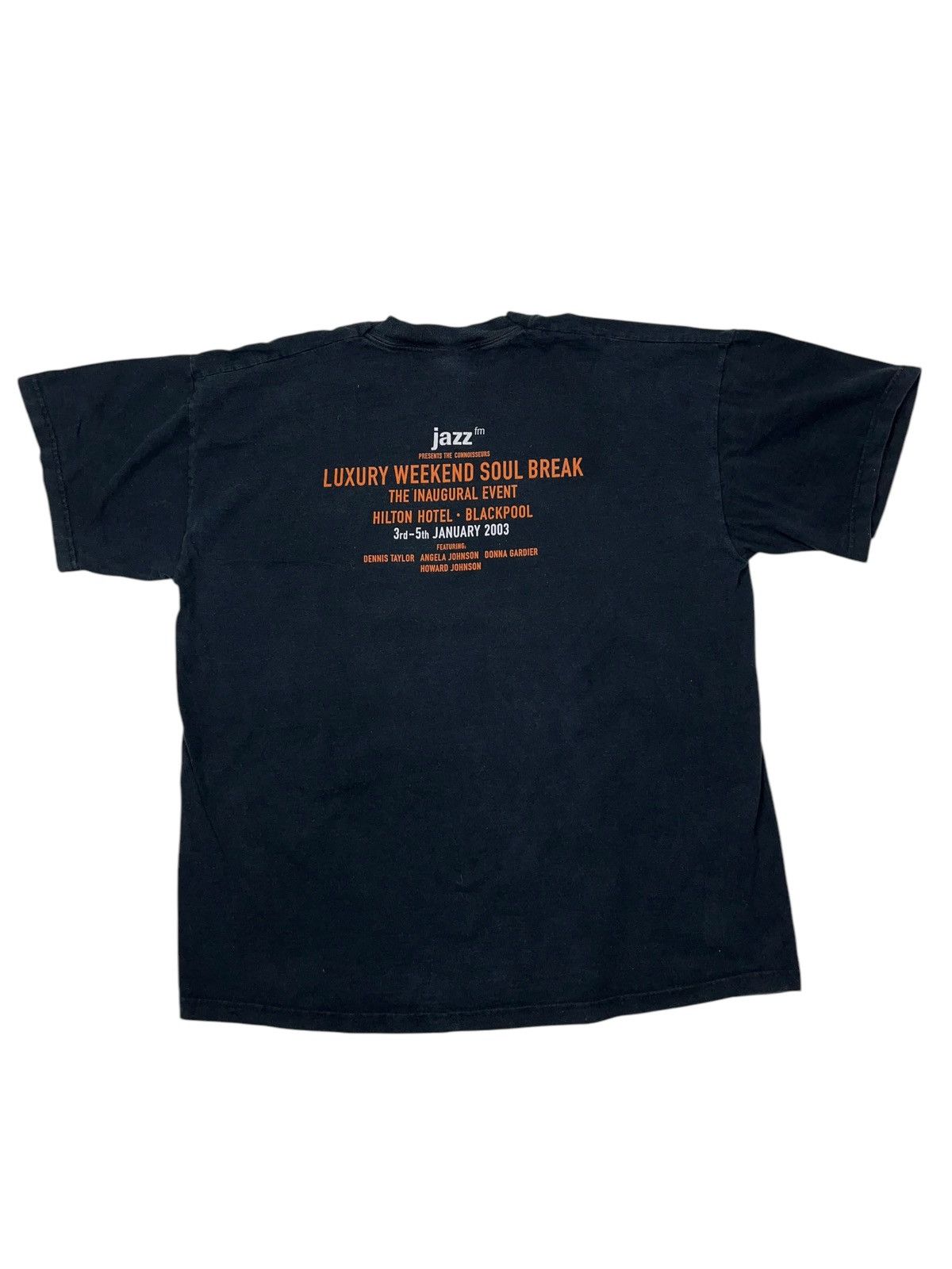 Band Tees × Vintage Vintage 2003 Jazz FM Weekend Soul Break Hilton Hotel T-shirt Size US XL / EU 56 / 4 - 2 Thumbnail