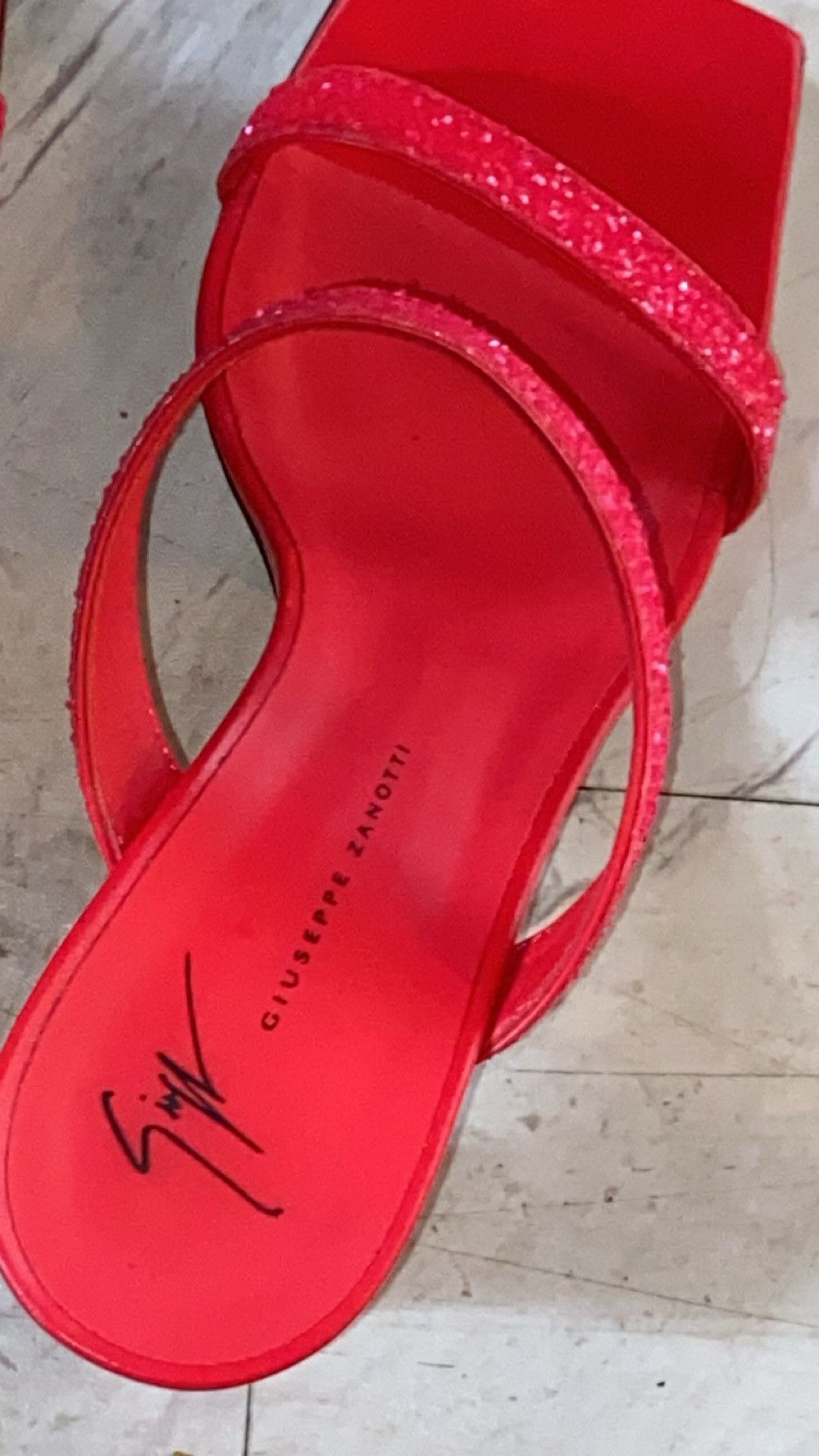 Giuseppe Zanotti Embellished block sandal Size US 9.5 / IT 39.5 - 3 Thumbnail