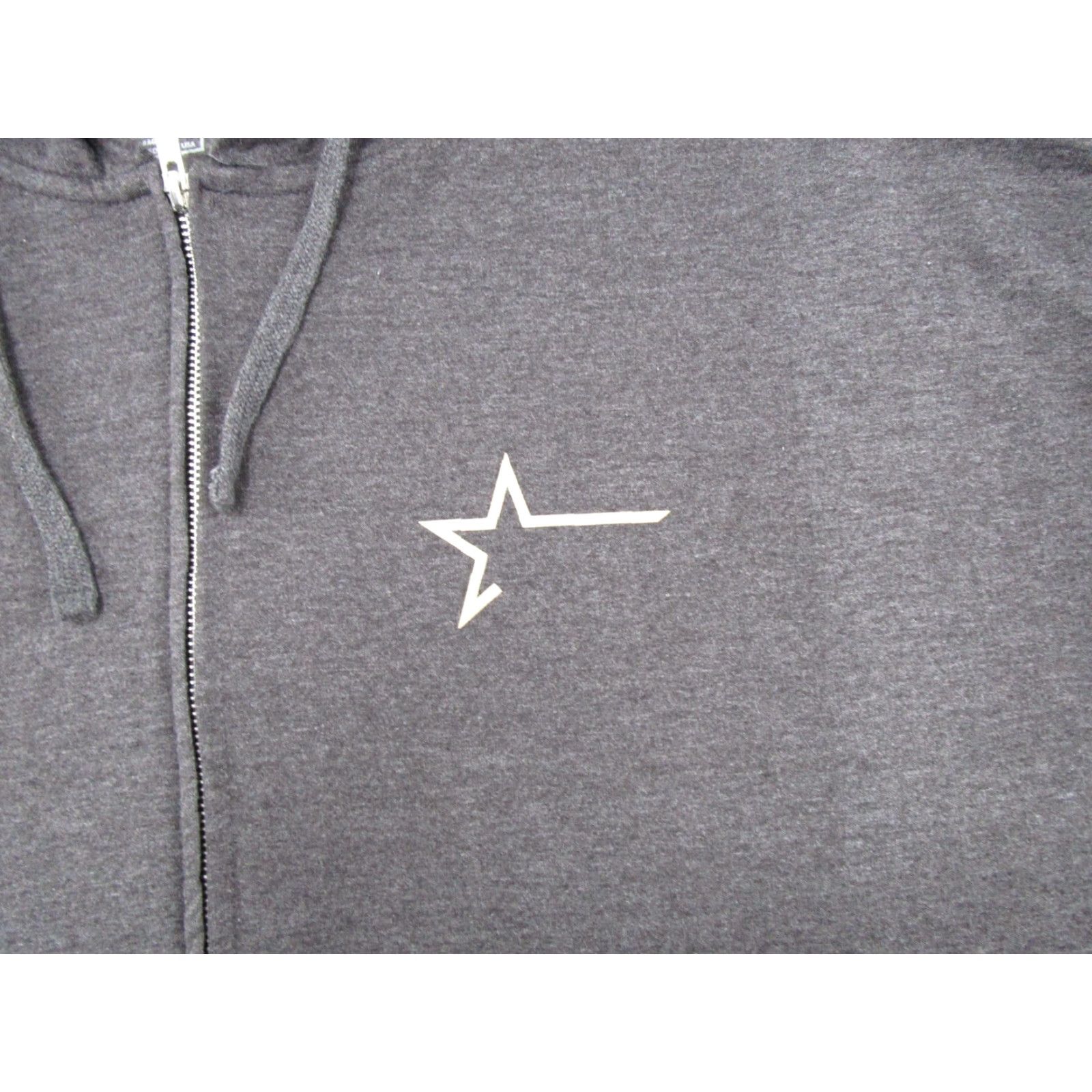 Vintage Enforce Mens 3X Gray Hoodie Sweatshirt Fleece Zip Full Zip Knit Pullover Big & Tall Cotton Logo 3X Enforce Mens Size US XXL / EU 58 / 5 - 2 Thumbnail