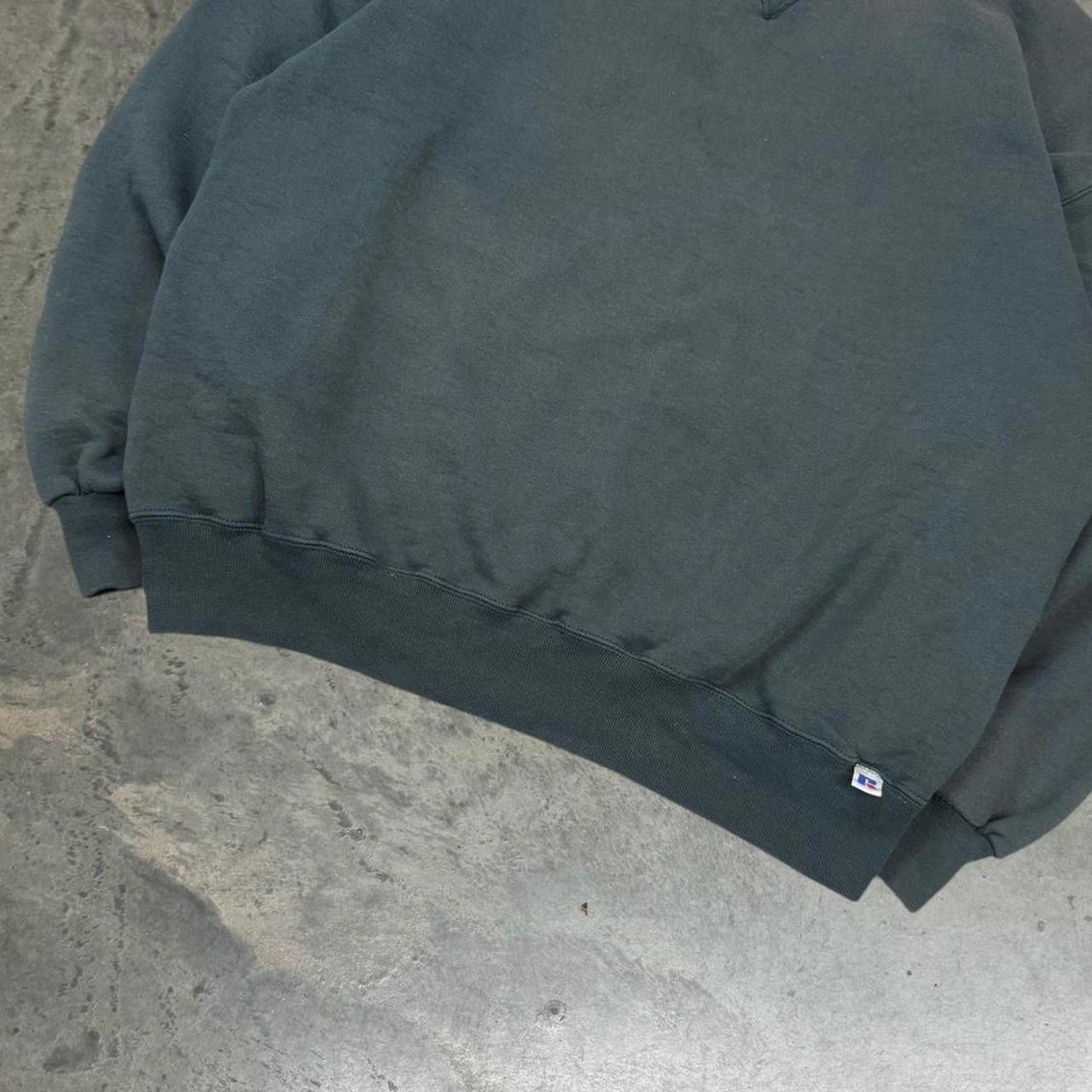 Russell Athletic × Vintage Vintage 90s Russell Athletic Faded Forest Green Crewneck Size US XL / EU 56 / 4 - 3 Thumbnail