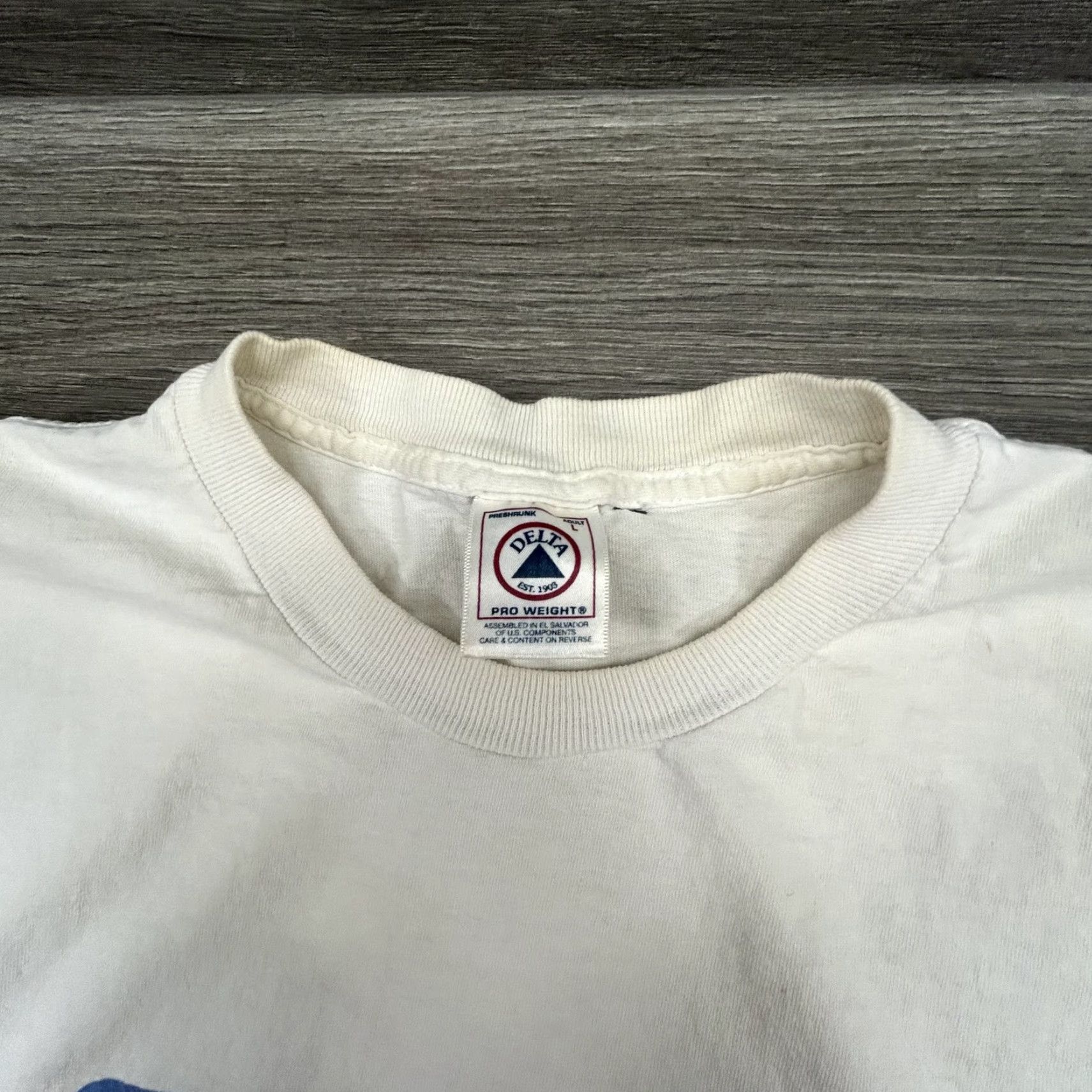 Delta VINTAGE Star Trek Shirt Mens L White Graphic 1999 Millennium Earth Tour Delta Pro Weight Crew Neck Short Sleeve Size US L / EU 52-54 / 3 - 6 Thumbnail