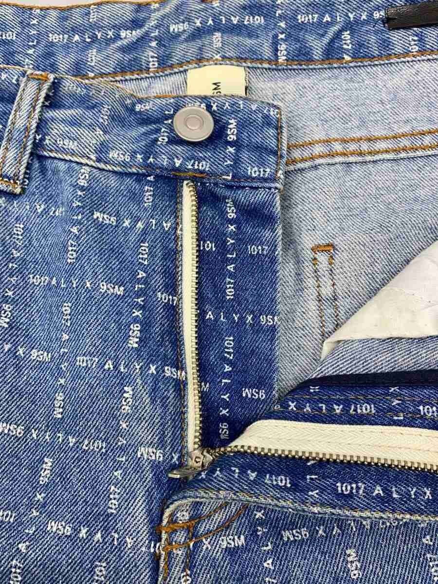 1017 ALYX 9SM Allover Logo Denim Cargo Pants Jeans Size US 32 / EU 48 - 5 Thumbnail