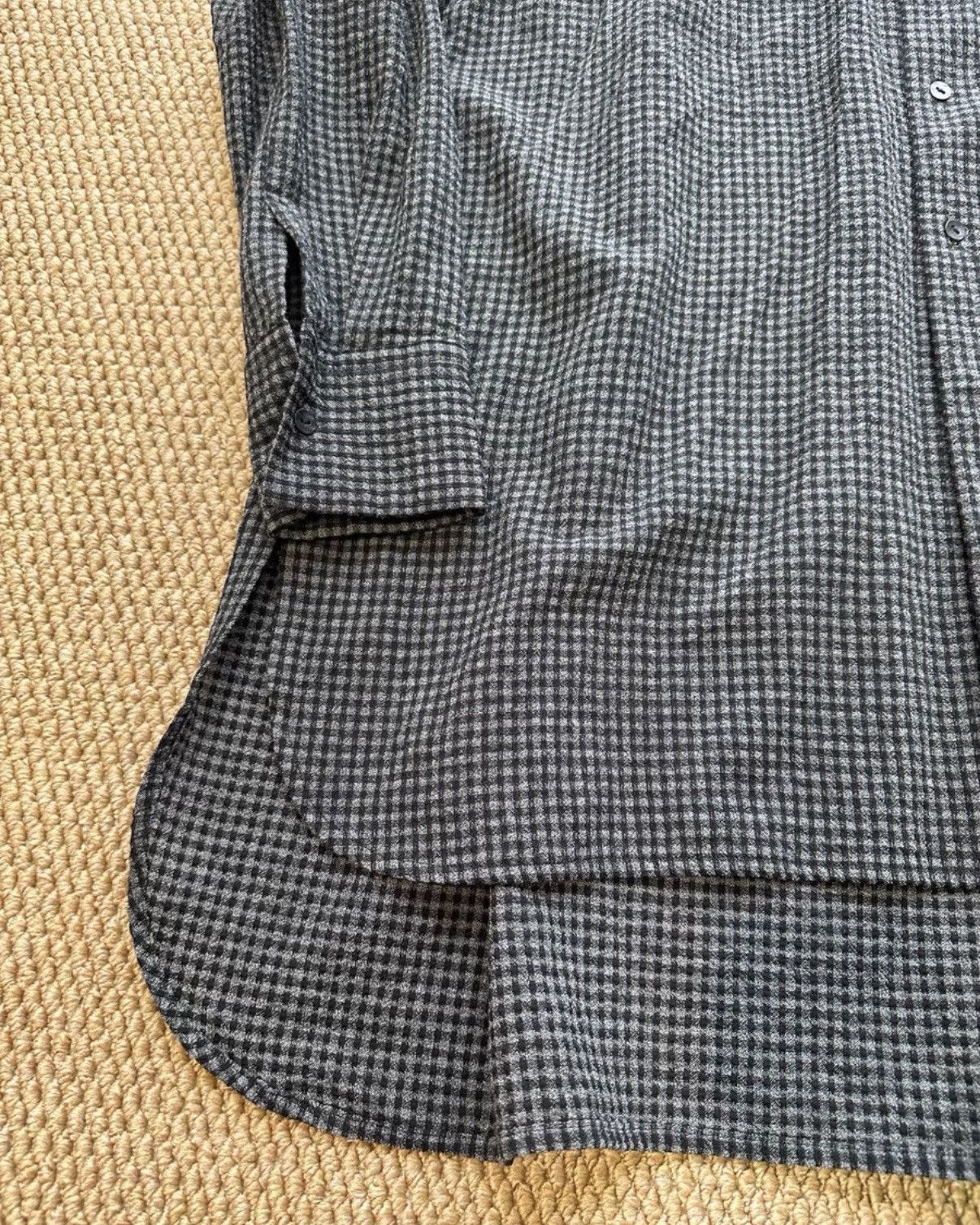 Omar Afridi Omar Afridi Omar Shirt Black & Grey Plaid Wool Shirt K23 Size US M / EU 48-50 / 2 - 5 Thumbnail