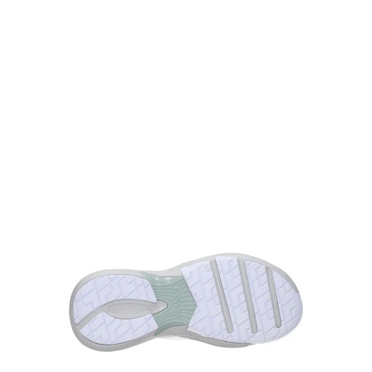Lanvin ob1o1e1124 Leather Sneakers in White & Grey Size US 8 / IT 38 - 5 Thumbnail