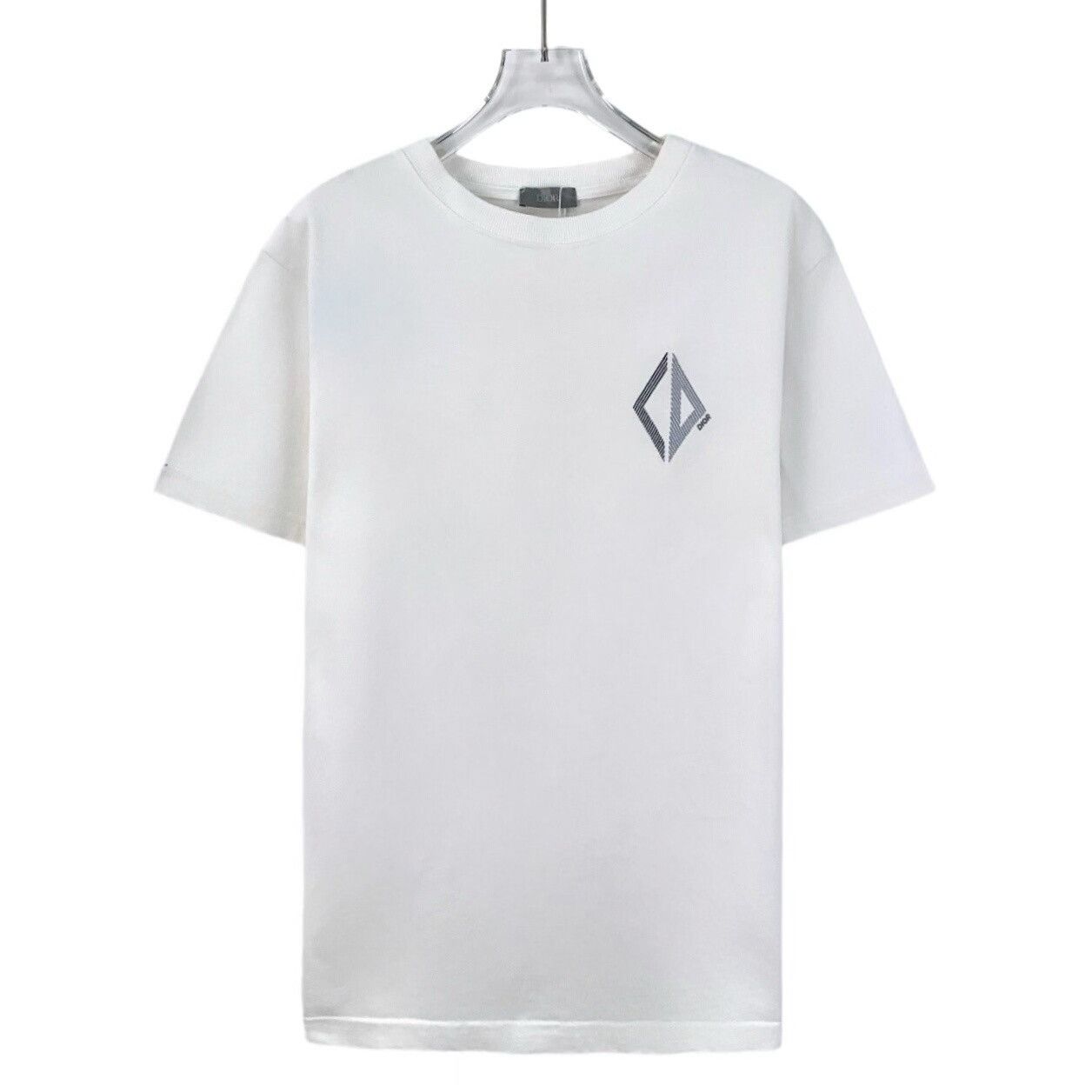 Dior white cd embroidered cotton t-shirt Size US XS / EU 42 / 0 - 1 Thumbnail