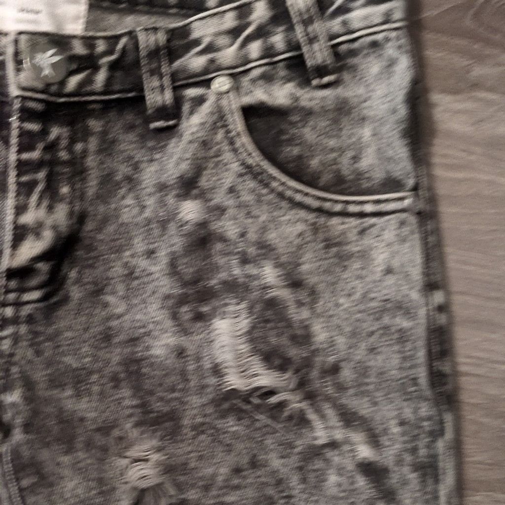 One Teaspoon One Teaspoon Black Acid Washed Trashed Freebies Jeans Sz 25 Size 25" / US 0 / IT 36 - 4 Thumbnail