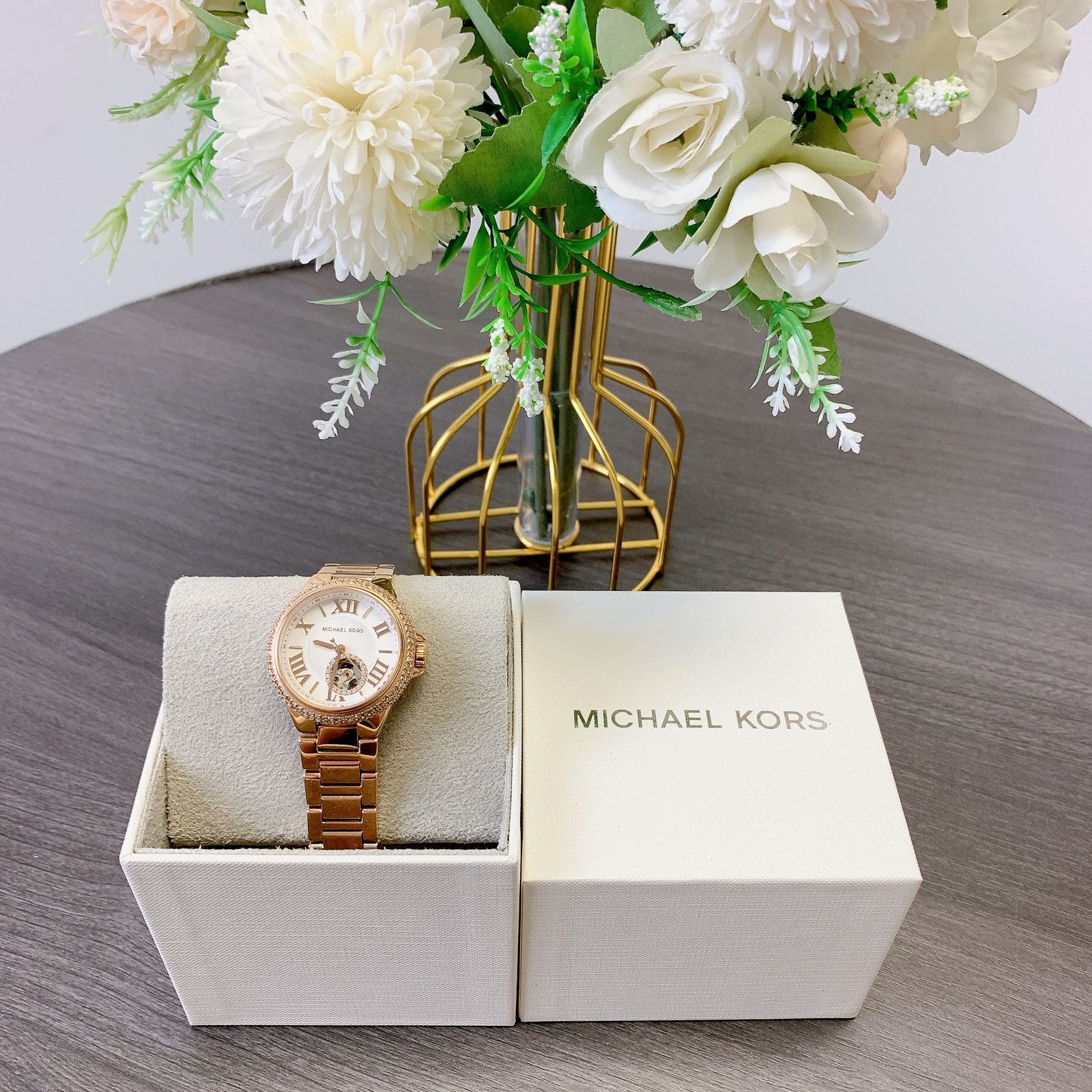 Michael Kors Michael Kors MK9051 Sage Three-Hand Rose Gold-Tone Size ONE SIZE - 4 Thumbnail