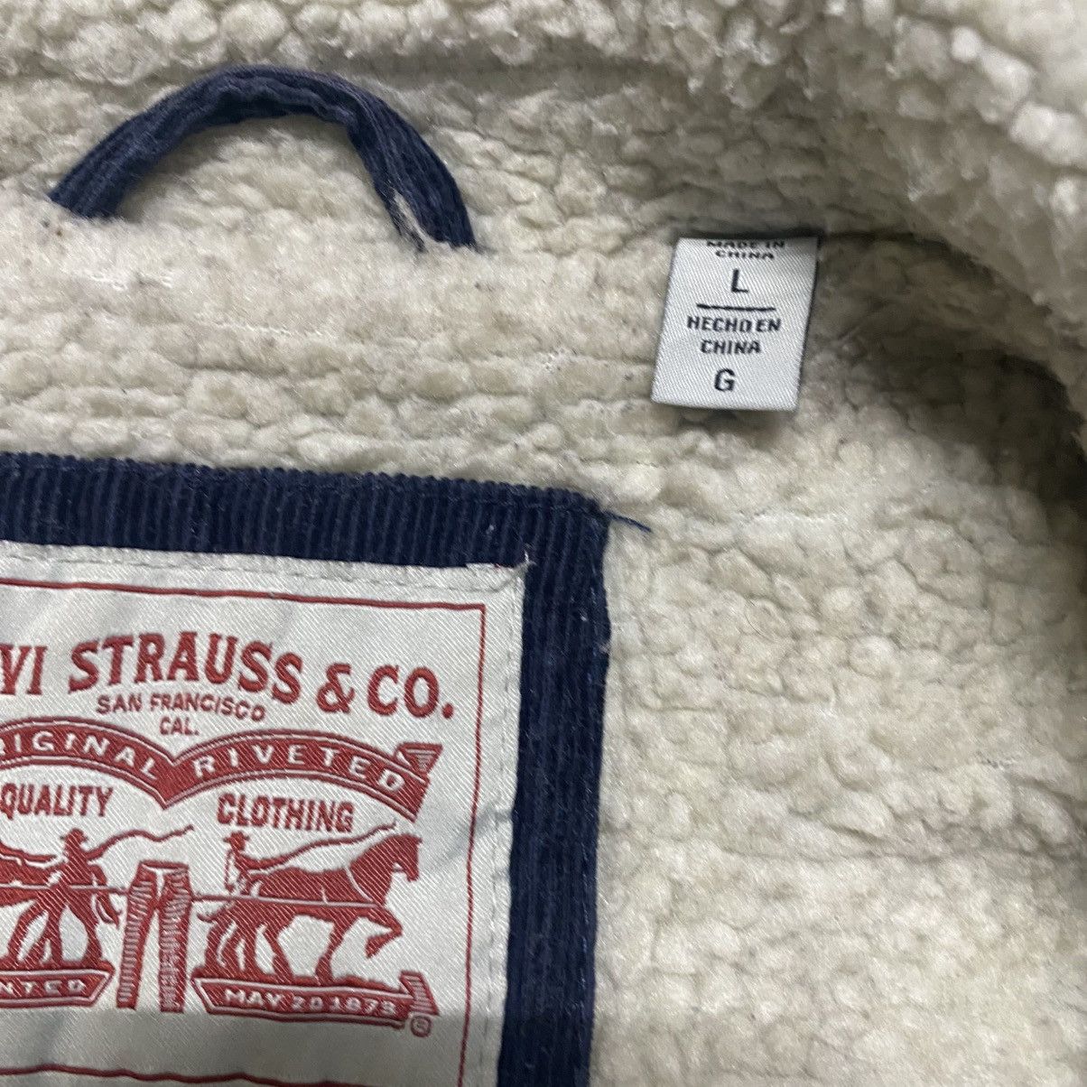 Levi's Levis Corduroy Sherpa Jacket Distressed Size US L / EU 52-54 / 3 - 17 Thumbnail