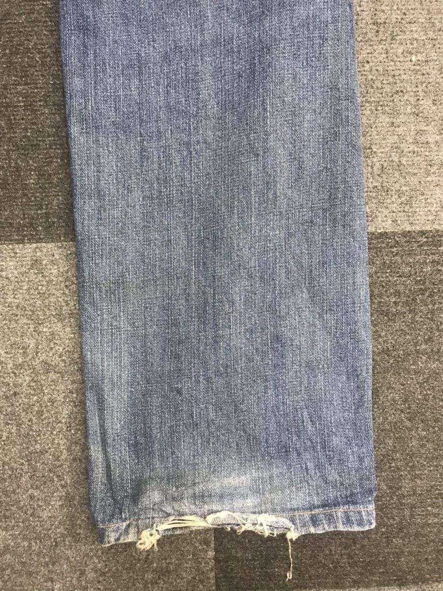 Edwin EDWIN 505 Selvedge Thrashed Distressed Jeans Size US 31 - 16 Thumbnail