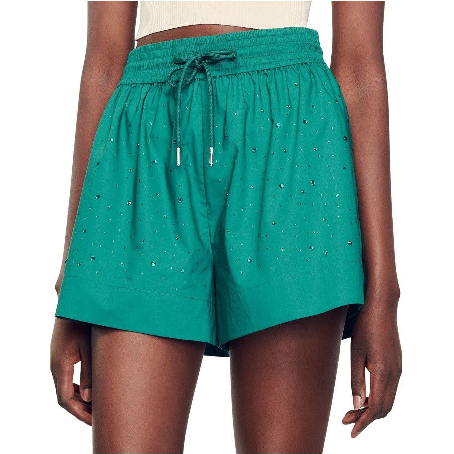 Sandro Sandro Paris Green Telaviv Shorts Size 42 Size 28" / US 6 / IT 42 - 11 Thumbnail