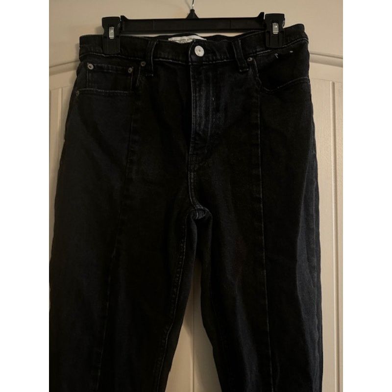 Abercrombie & Fitch Abercrombie & Fitch Skinny High Rise Vent Hem Black 28 or 6L Size 28" / US 6 / IT 42 - 6 Thumbnail