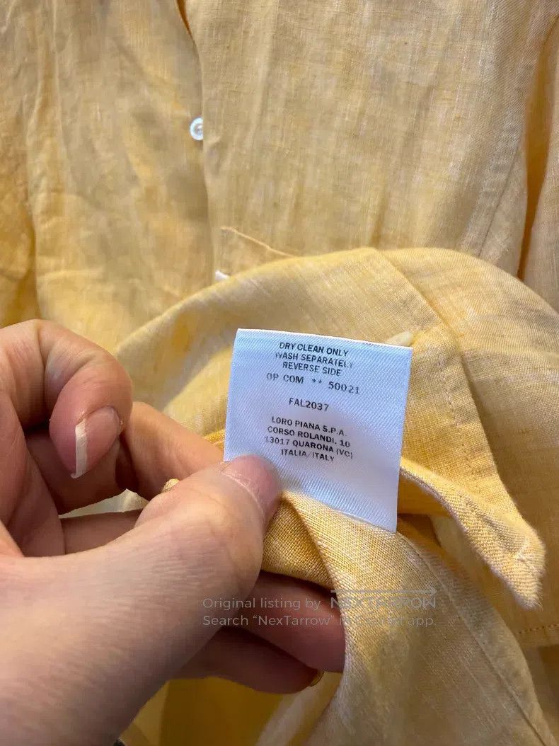 Loro Piana Loro Piana 100% linen shirt Size XS / US 0-2 / IT 36-38 - 7 Thumbnail